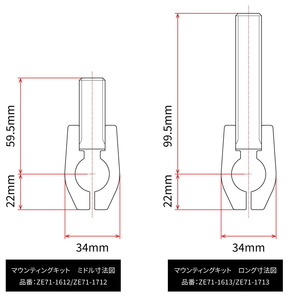 Zeta - Ze72-5019 - Armor Handguard Xc Kit For 28.6Mm Bar Black/Black