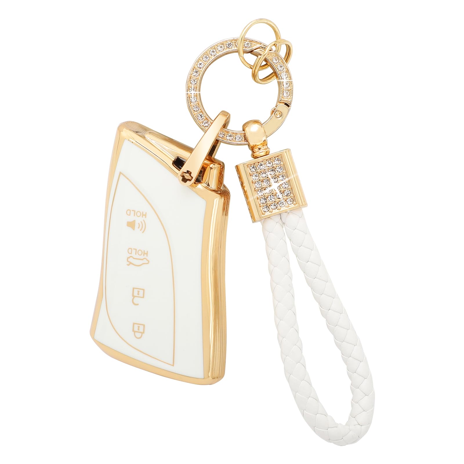 Pifoog Key Fob Cover For Lexus Ux Gx Es Lc Rc Ls Nx Accessories Bling Cute Car Remote Key Shell Case Keychain Holder Protector P