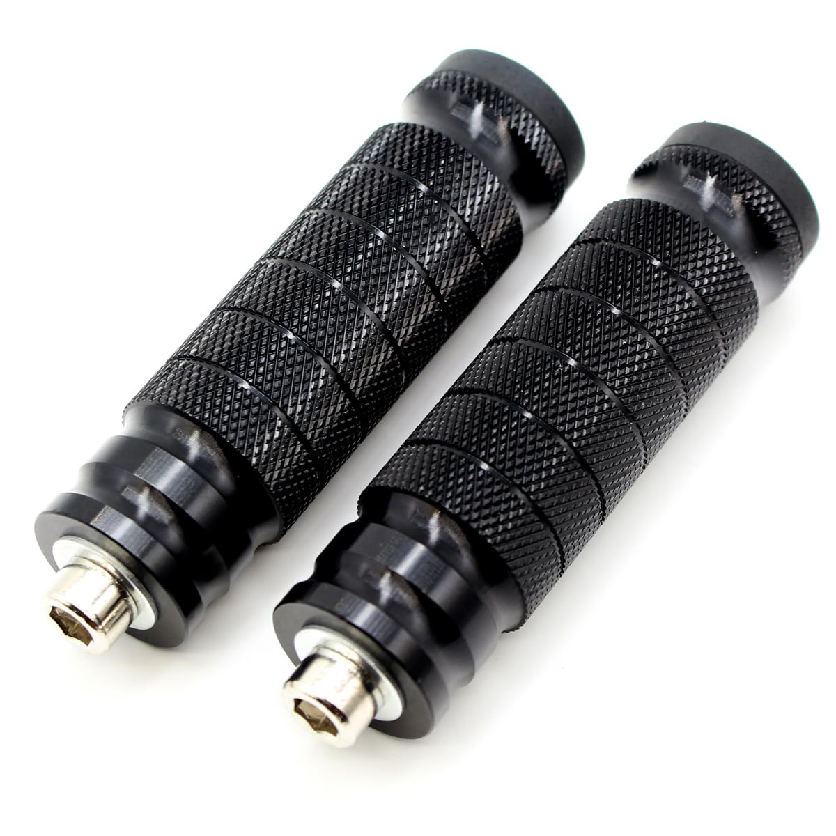 Oneten Us Stock Cnc Universal Motorcycle Racing Bike Foot Pegs Footrests Rearsets Rear Set Footpegs Rest Pedals 8Mm Install Bolt