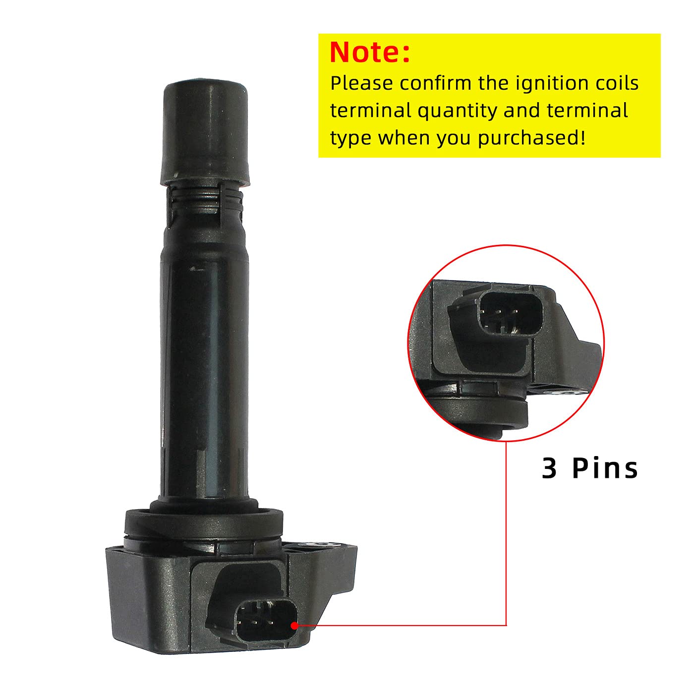 Deal Auto Electric Parts Pack Of 4 New Ignition Coils Compatible With 2006-2011 Civic 1.8L L4 Replacement For Uf582 C1580 5C1637