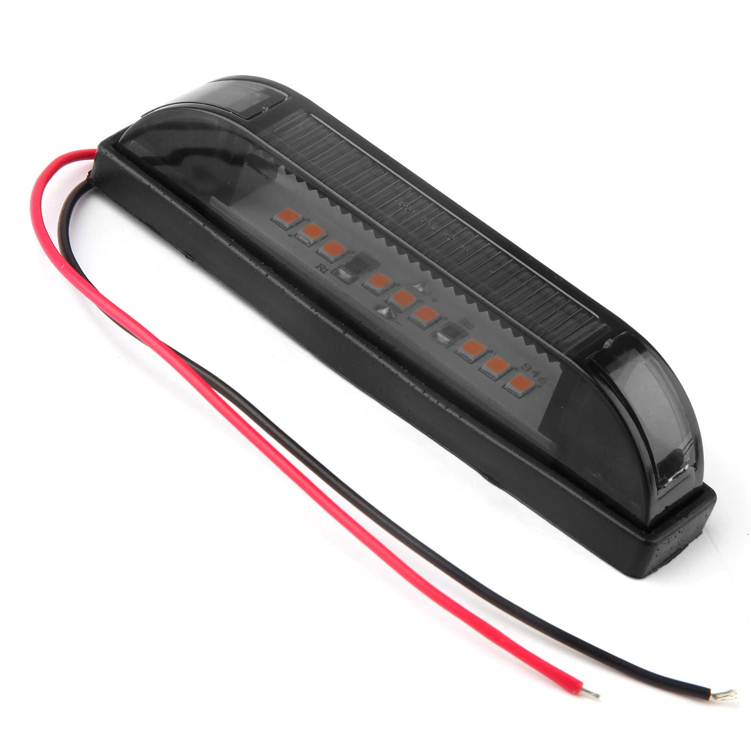 Smoked Amber Full Led Center Grille Lights Kit, 4Pcs 4 Inch Running/Position Lights Compatible With Tacoma/4Runner/Tundra/Silver