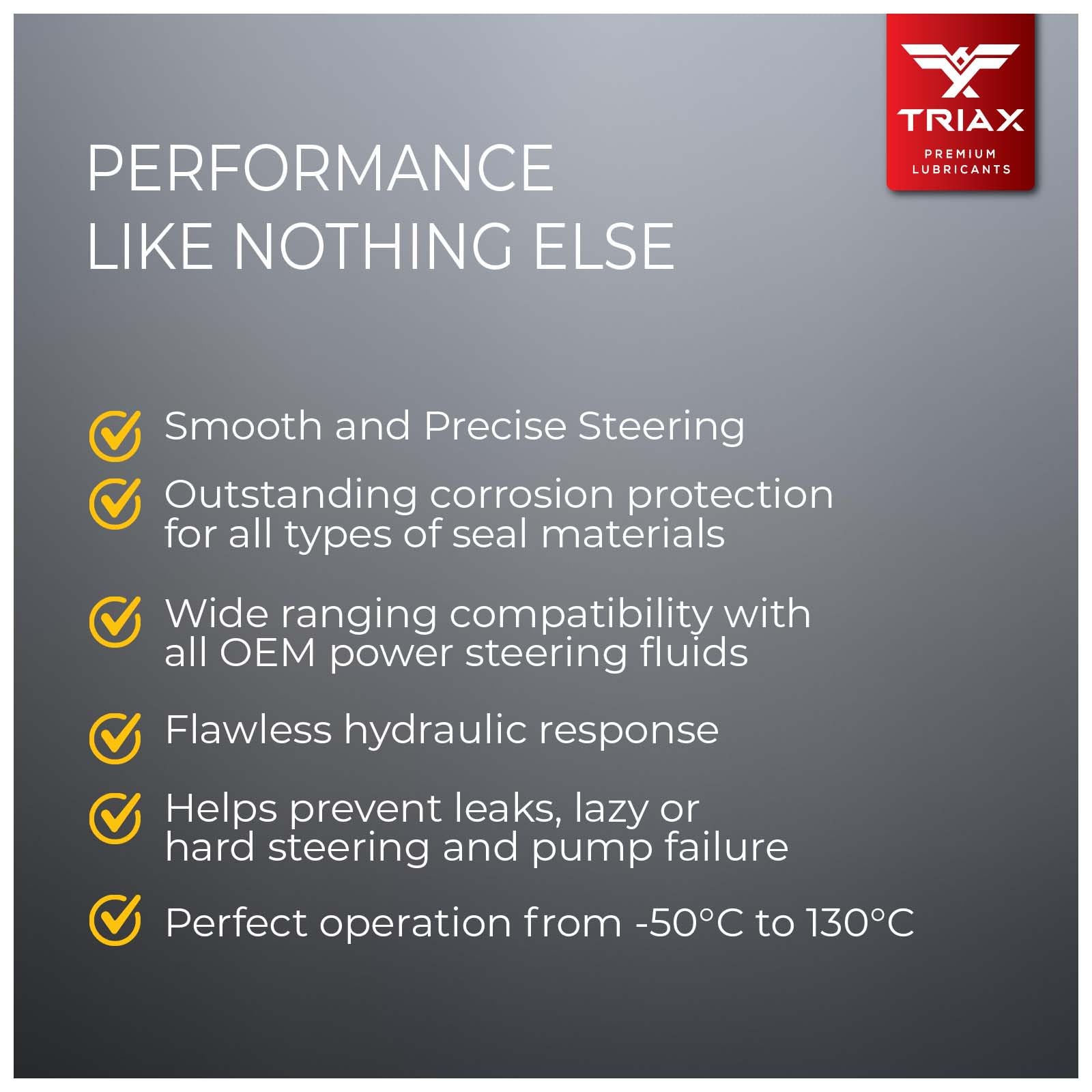 Triax Powerfluid 450 Psf - Chf 11S Long - Life Synthetic Hydraulic & Power Steering Fluid Compatible With Audi, Bentley, Bmw, Ch