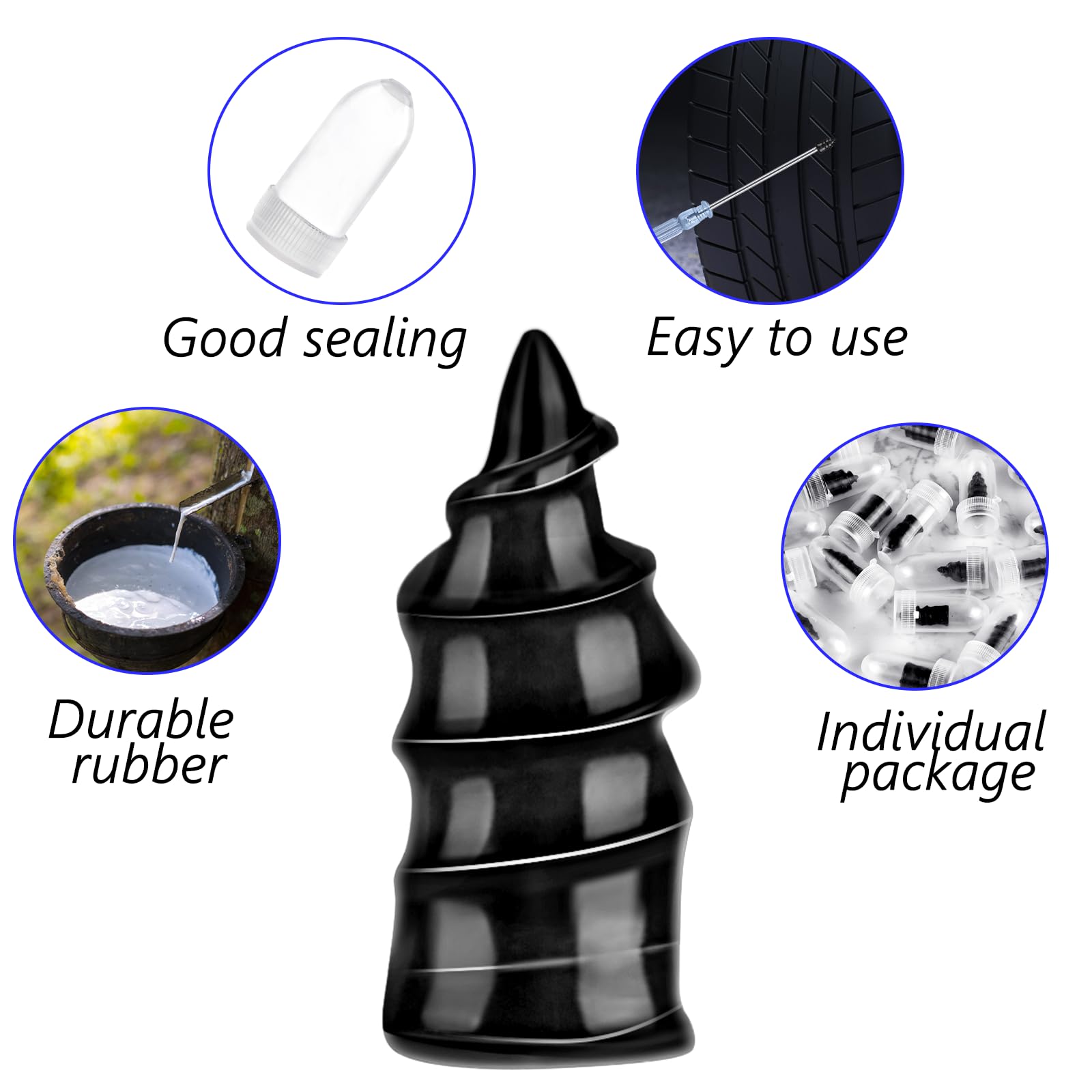 NACHLYNN 50 Pcs Tire Repair Nails Self-Tapping Screw Rubber Screw Tool Self-Service Tire Repair Nai for Car Motorcycle Truck