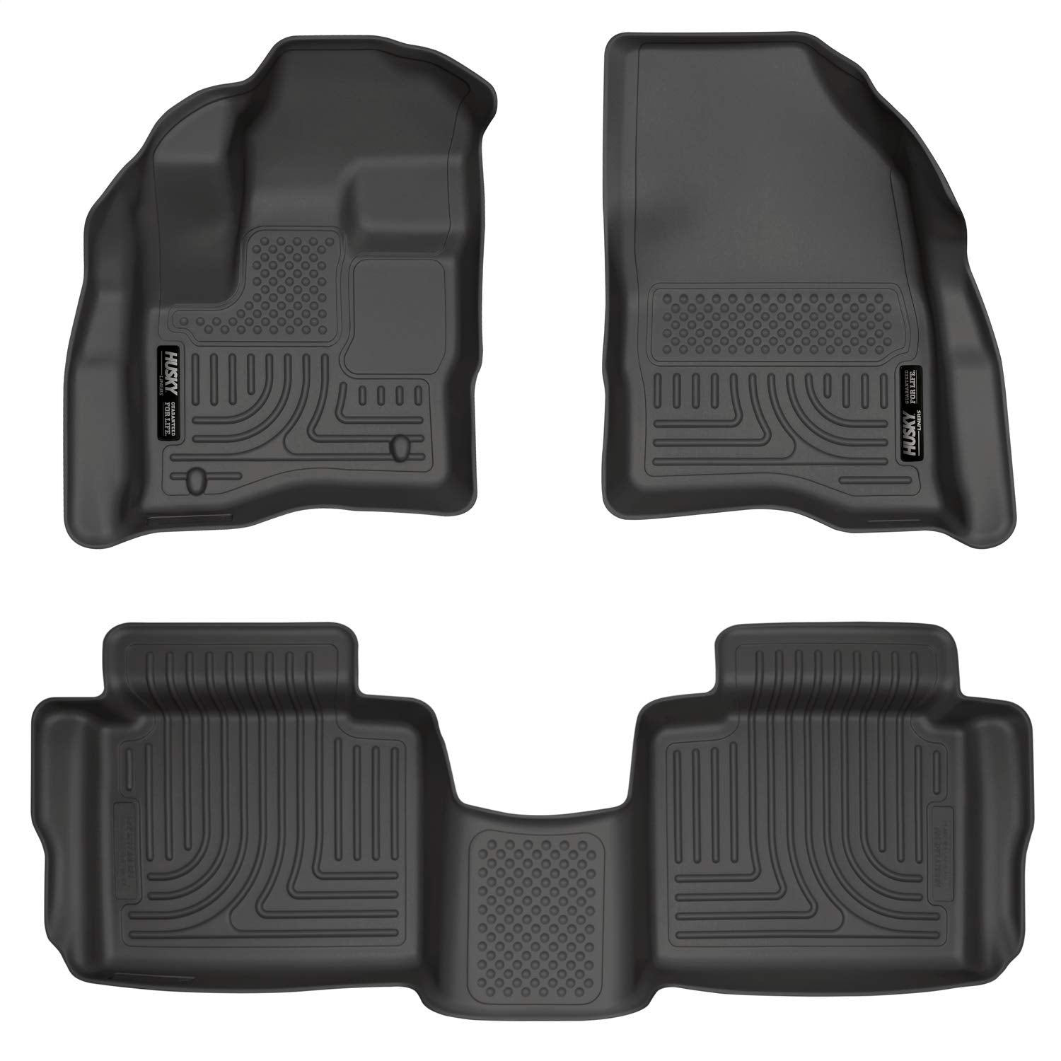 Husky Liners - Weatherbeater | Fits 2010 - 2019 Ford Taurus - Front & 2Nd Row Liner - Black, 3 Pc. | 98701