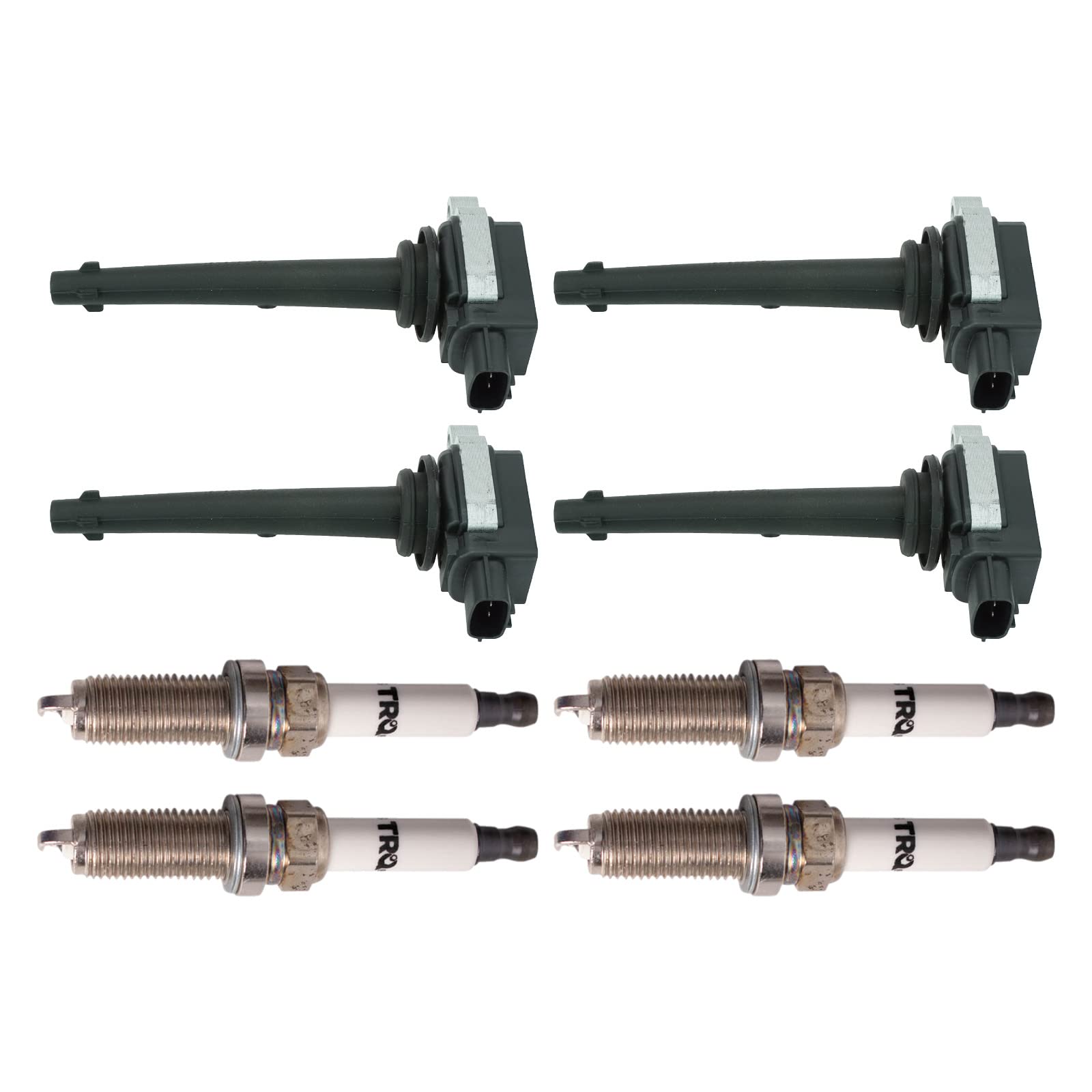 Trq Ignition Kit Ignition Coil Spark Plugs Compatible With 2007-2009 Nissan Sentra