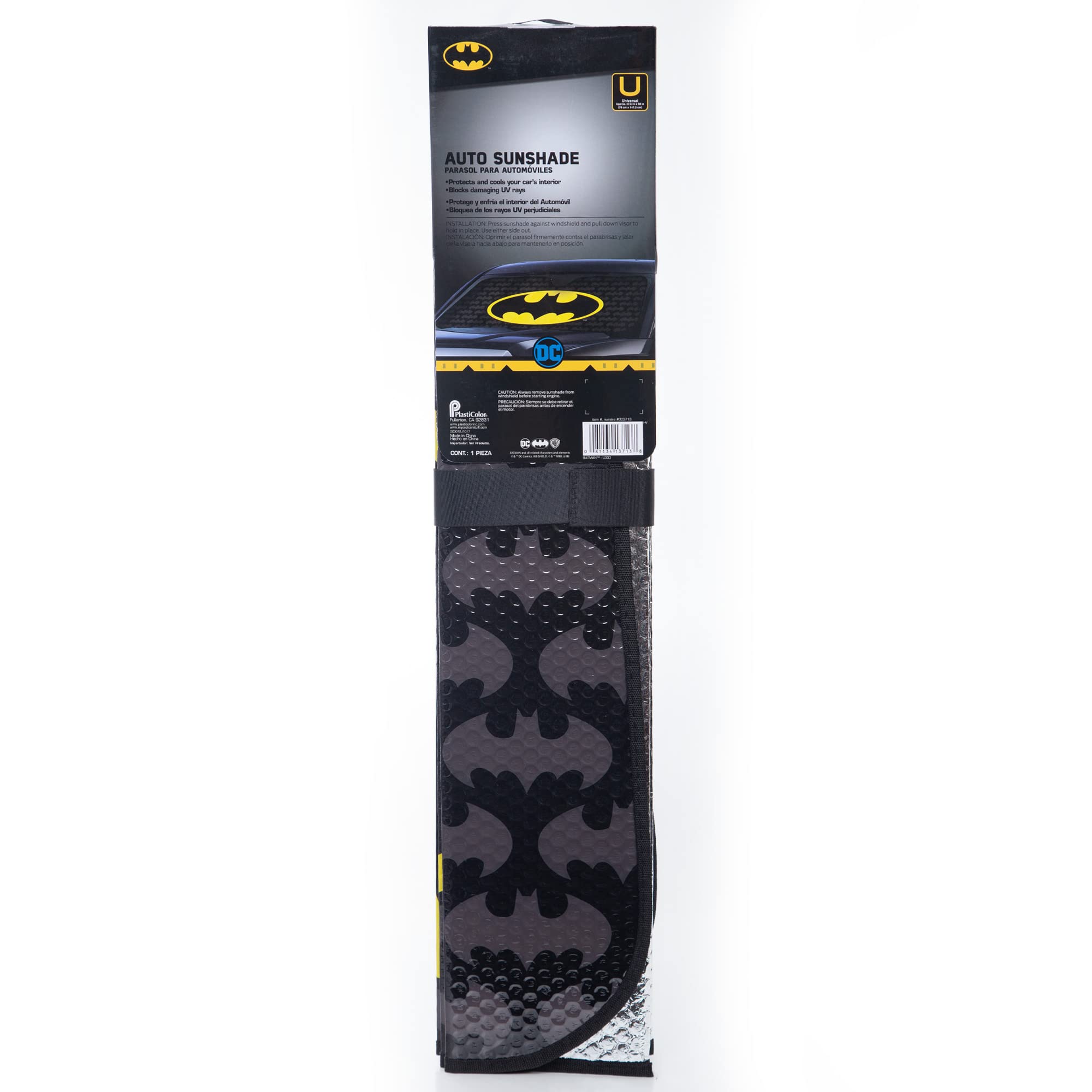 Plasticolor 003713R01 Batman Accordion Style Car Truck Suv Front Windshield Sunshade