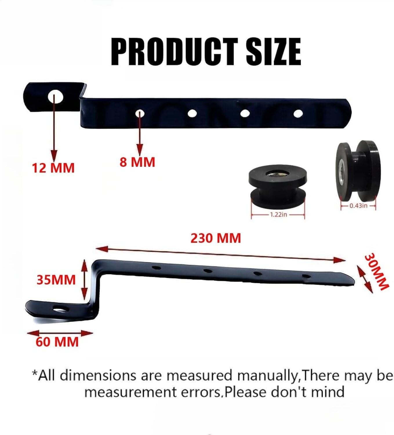 VPZMT Motorcycle Universal Saddlebag Mounting Bracket, Heavy Duty Adjustable Hard Saddle Bag Mounting Bracket Kit Fits for Harle