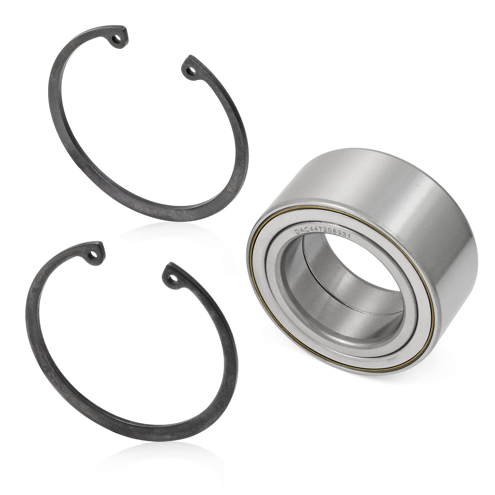 Front Wheel Bearings 44x72x33mm & Ring Clip Compatible with Polaris RZR 800 4 S 2010 2011 2012 2013 2014 3514699 3515090 7710780