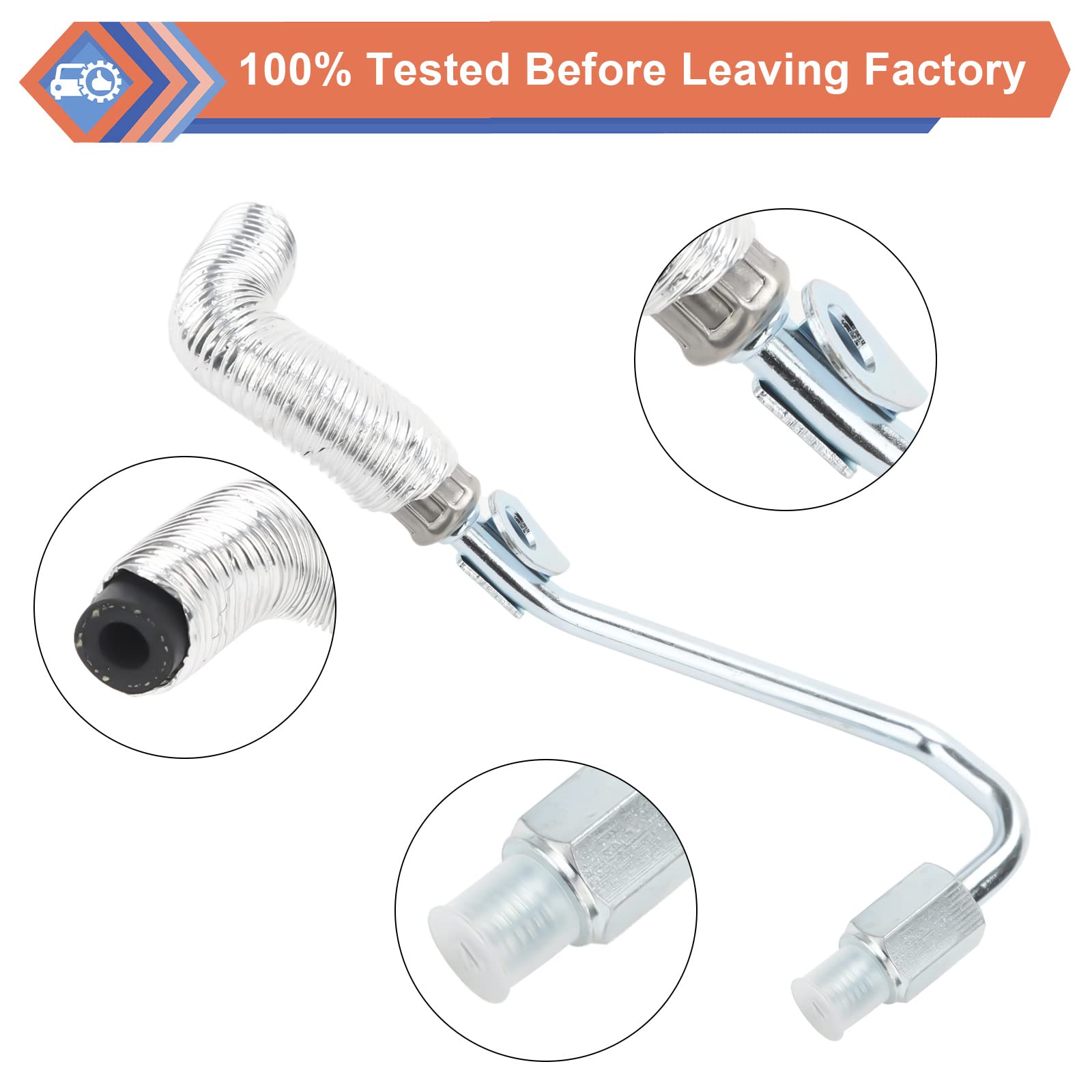 ZONFANT Turbocharger Cooling Feed Line Pipe And Coolant Return Hose Line Compatible With Chevy Buick Vehicle 2012-2019 Cruze Lim