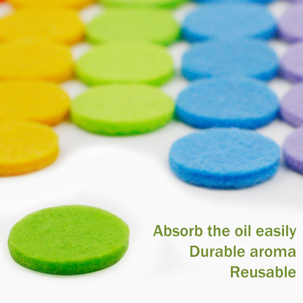 Royaroma 22Mm Replacement Refill Pads(60Pcs) For 30Mm Stainless Steel Essential Oil Diffuser Necklace Pendant Locket Car Diffuse