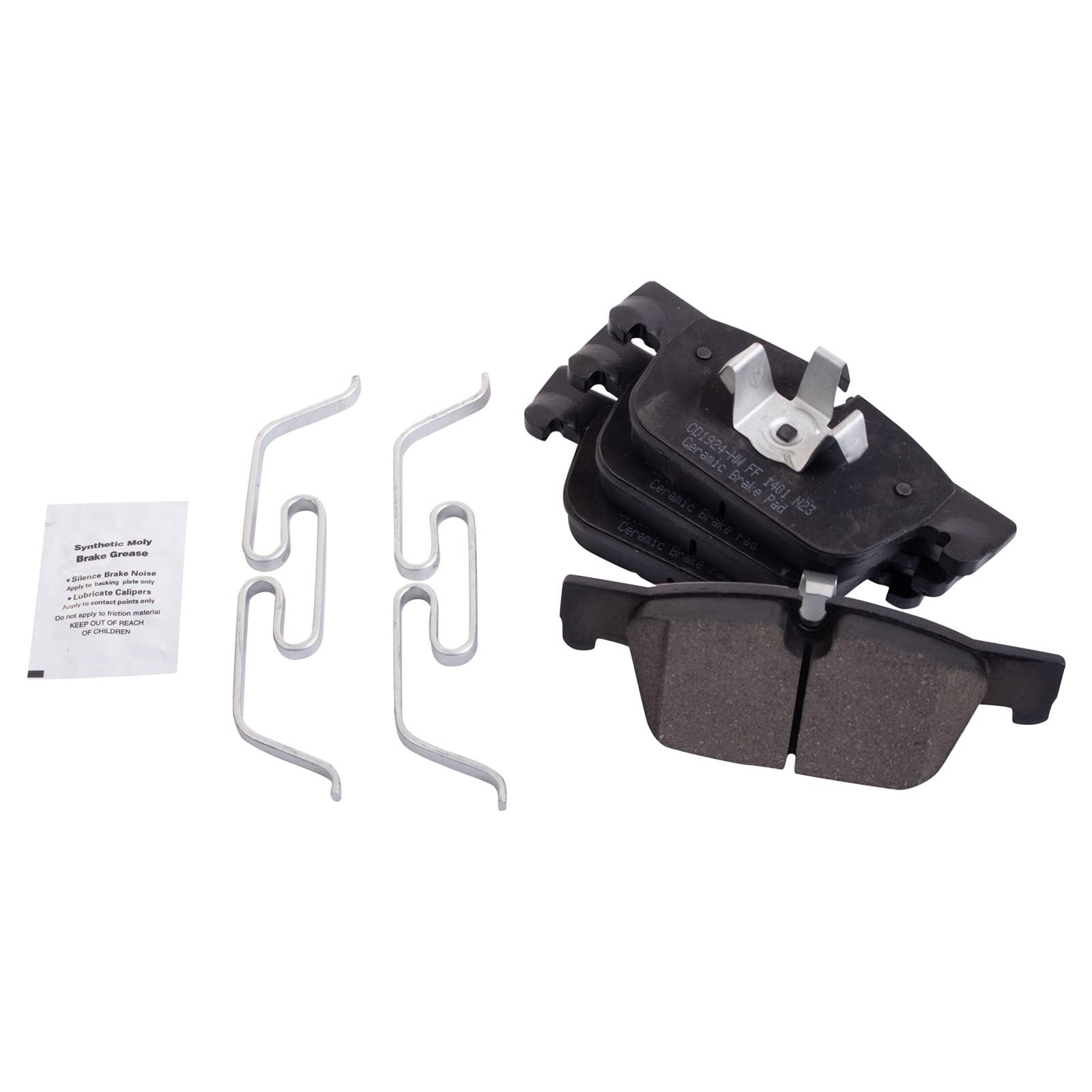 TRQ Front Brake Pads Ceramic Compatible with 2019-2022 Volvo S60 2017-2022 S90 V60 2020-2022 V60 Cross Country 2018-2021 V90 V90