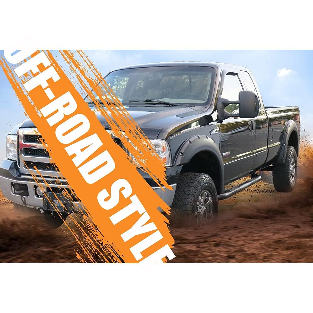 G-Plus Pocket Riveted Fender Flares Compatible With Ford F150 Styleside Models Only 2015-2017 67.0 '' 78.8 '' 97.4 '' Bed (Not F