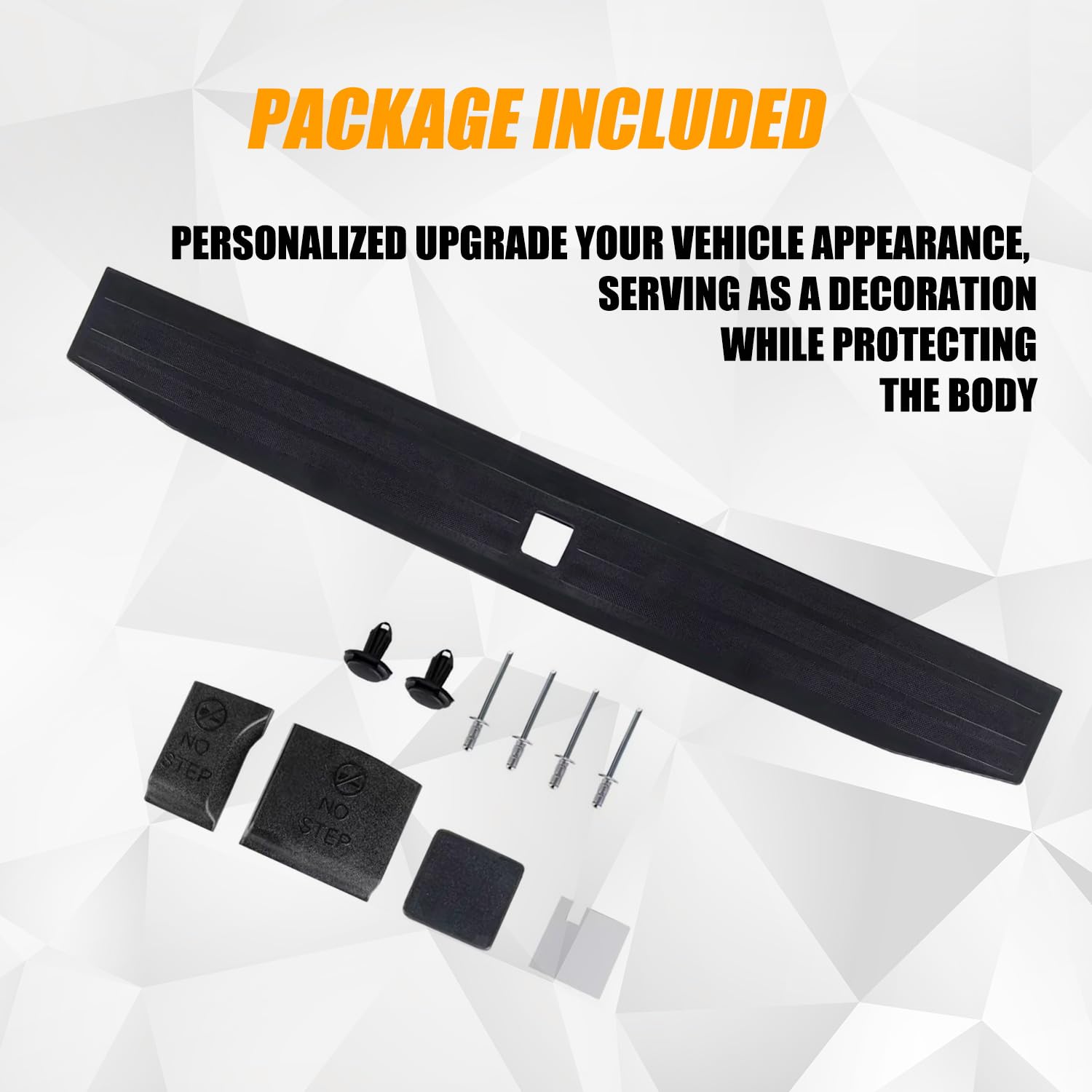 RANSOTO Tailgate Molding Trim Compatible with 2017 2018 2019 2020 2021 2022 Ford F250 F-250 F350 F-350 F450 F-450 Super Duty Fle
