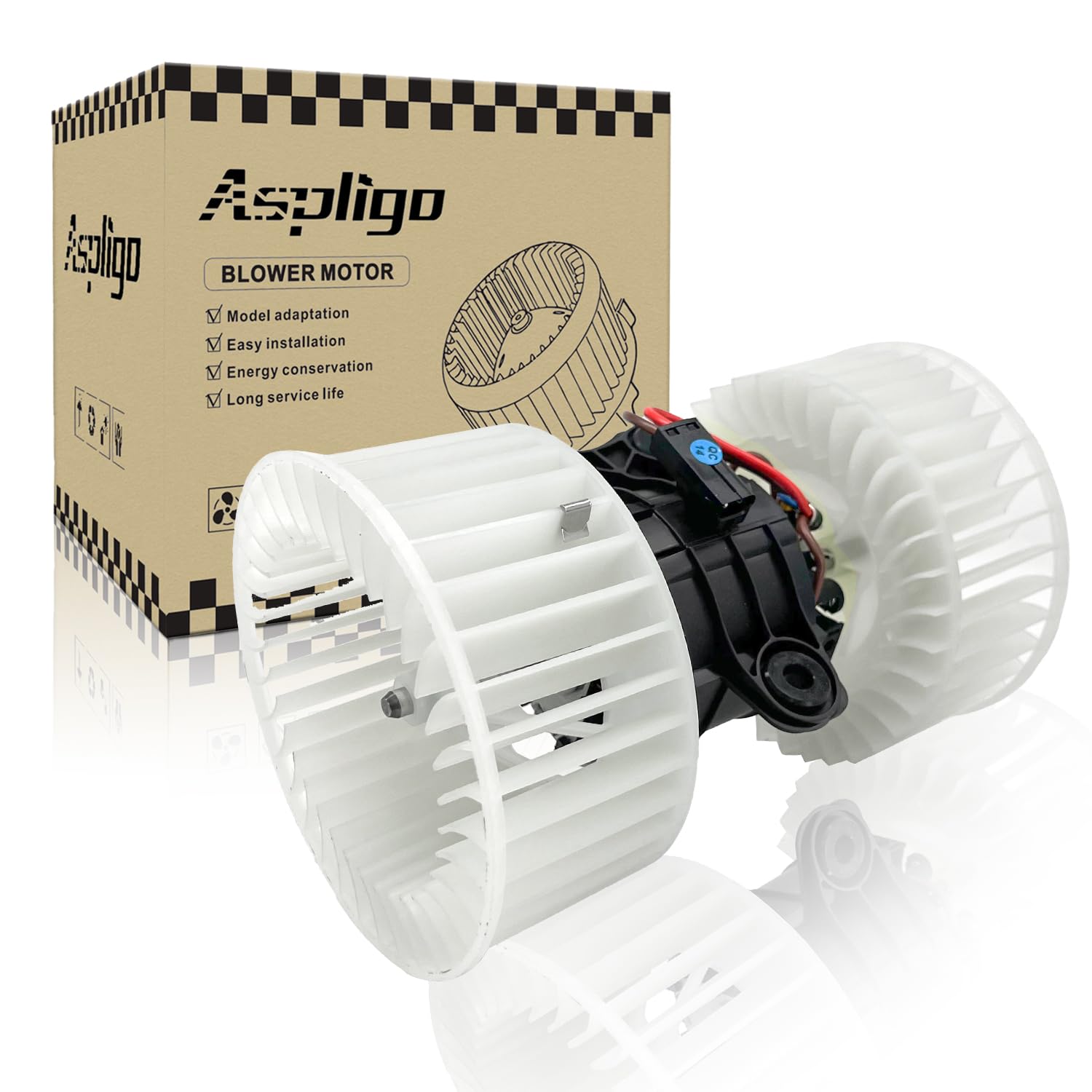 Aspligo 700279 Ac Heater Blower Motor Fan Assembly Fit For Bmw 525I 2001-2003 ,528I 2000 530I 2001-2003, 540I 2000-2003 ,M5 2001