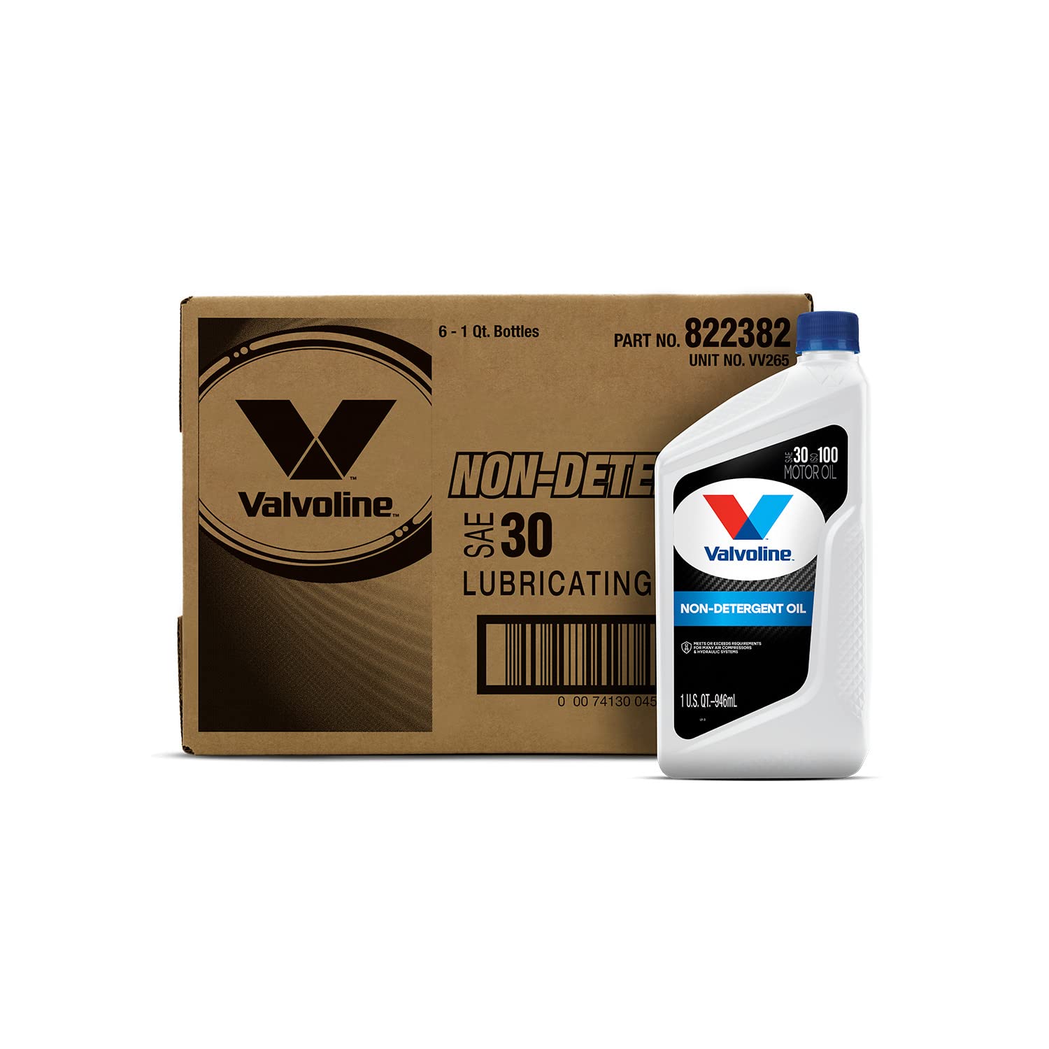 Valvoline Daily Protection Non-Detergent 30 Oil 1 Qt, Case Of 6