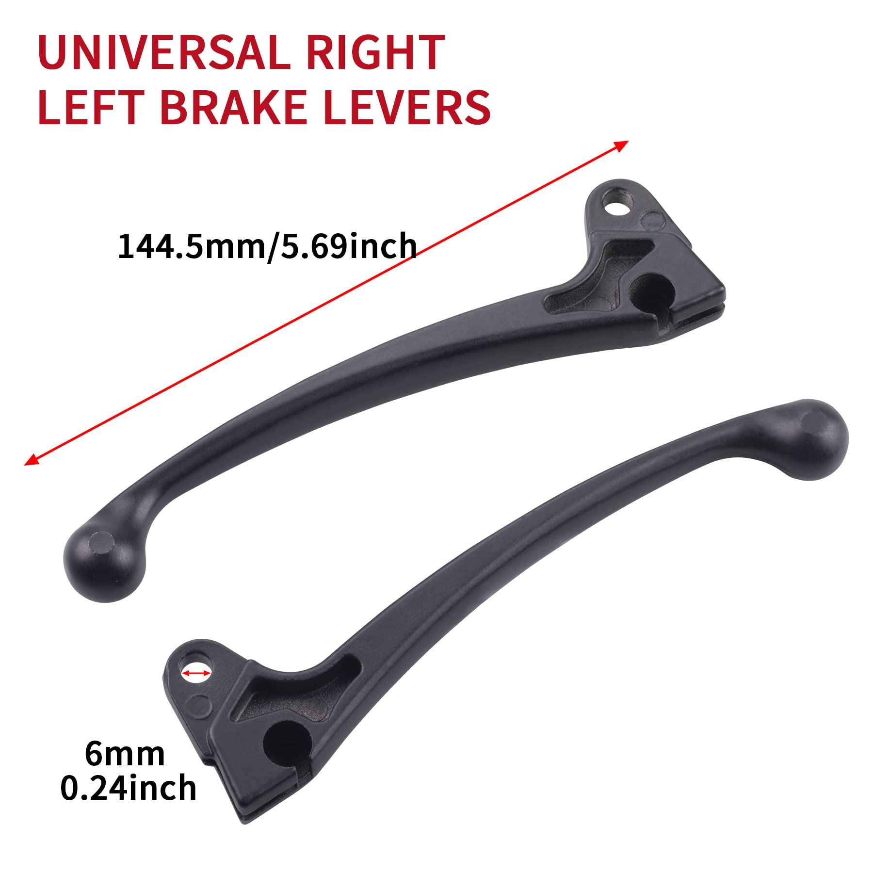 Cncmotok Universal Right Left Brake Lever Fit For Gy6 50Cc 125Cc 150Cc 139Qmb 157Q Roketa Jonway Taotao Chinese Scooter Moped Parts