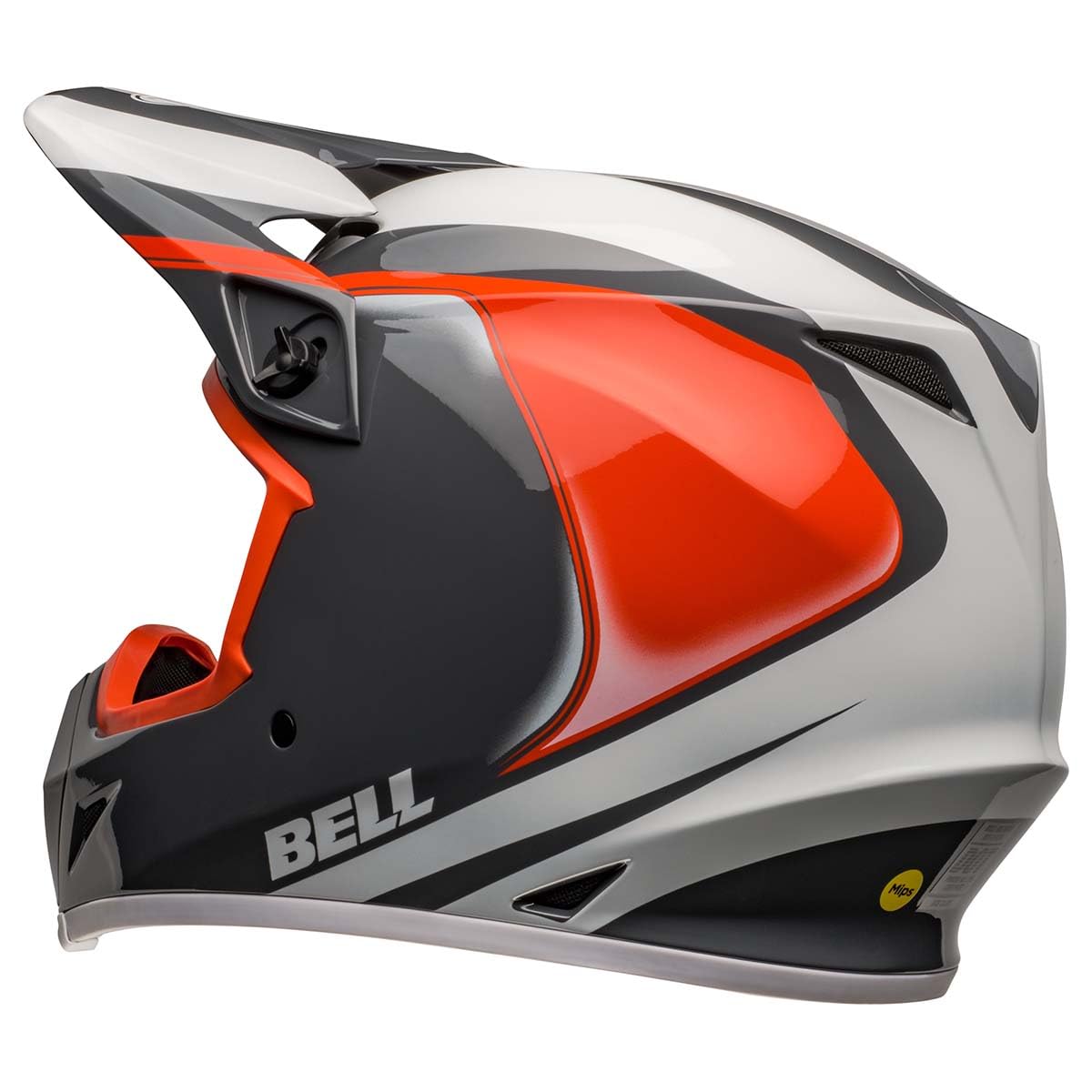 Bell Mx-9 Mips Dirt Helmet (Dart Gloss Charcoal/Orange - Medium)