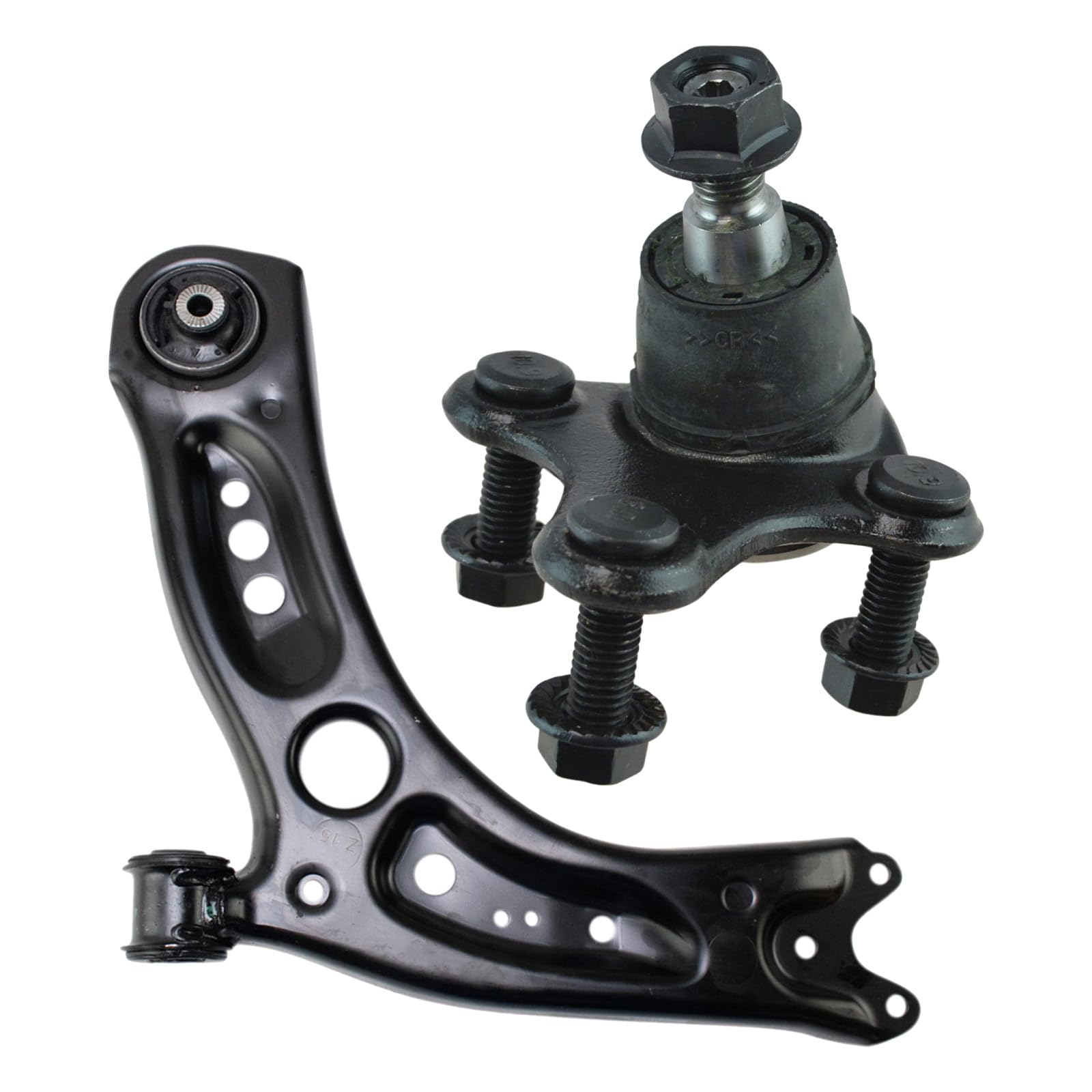 Trq Front Left Lower Control Arm With Ball Joint Set Drivers Side Compatible With 15-20 Audi 15-18 Volkswagen
