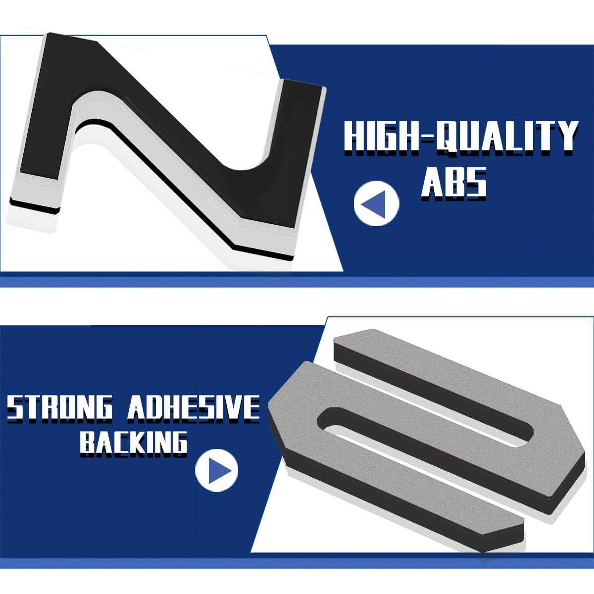 Tailgate Insert Letters Compatible For 2022 2023 2024 2025 Santa Cruz 4D Raised Tailgate Decal Letters (Double Layer Silver Edge