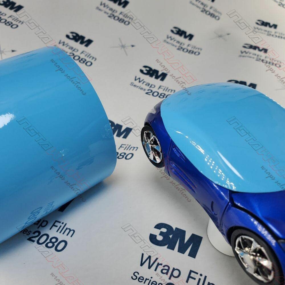 3M 1080 G77 Gloss Sky Blue 5Ft X 2Ft (10 Sq/Ft) Car Wrap Vinyl Film