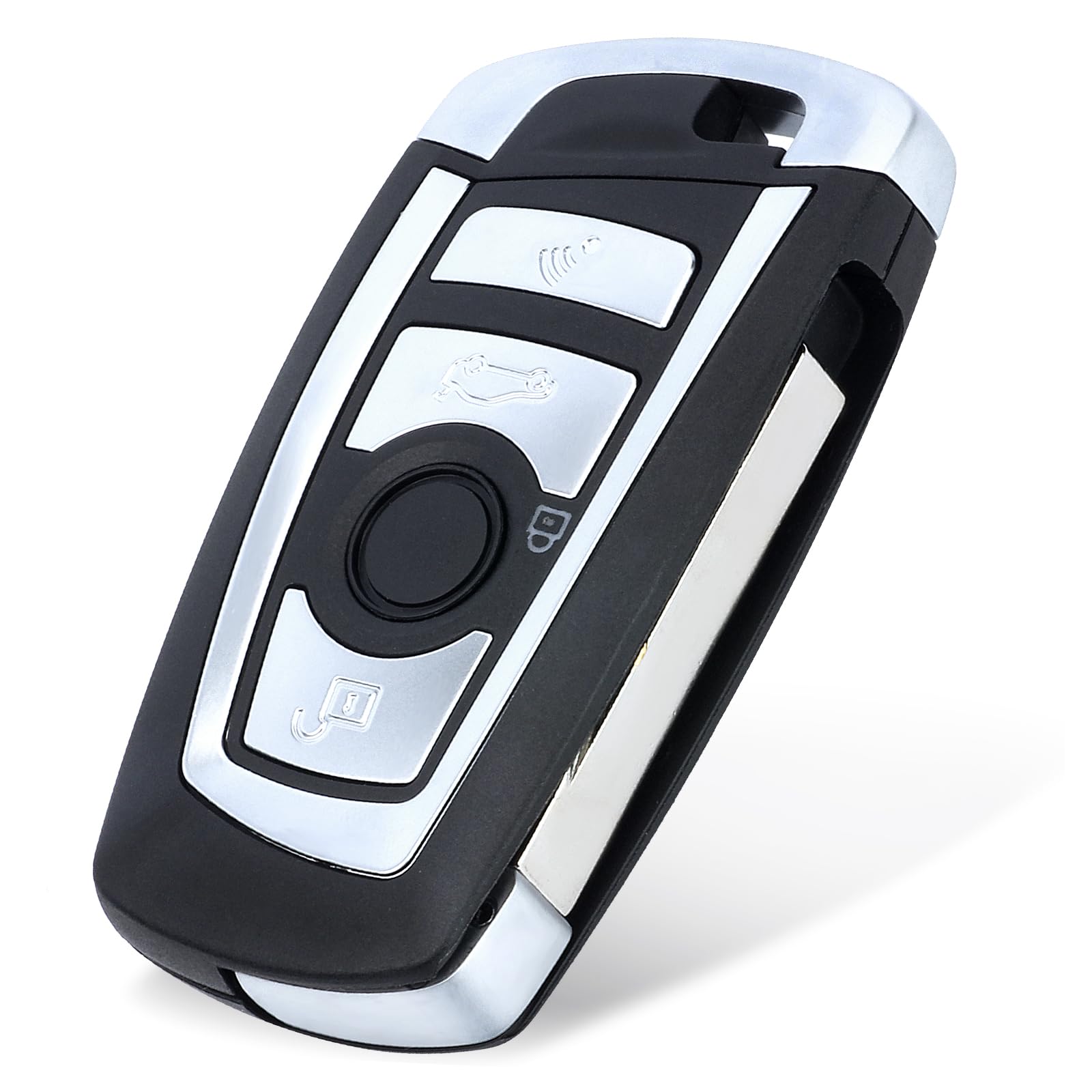 Keyecu Ews Modified Flip Remote Key 4 Button For Bmw X5 Z3 Z4 2001-2005 Hu92 Blade