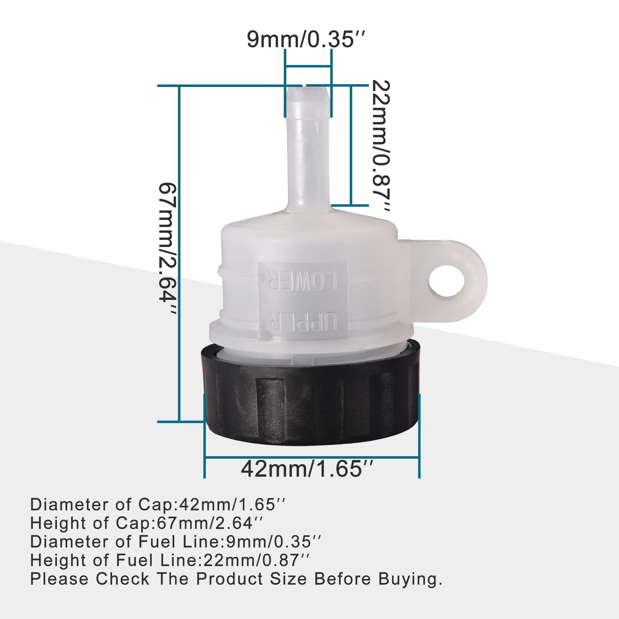 Goofit Motorcycle Universal Master Cylinder Rear Brake Clutch Tank Fluid Oil Cup Reservoir Replacement For Suzuki