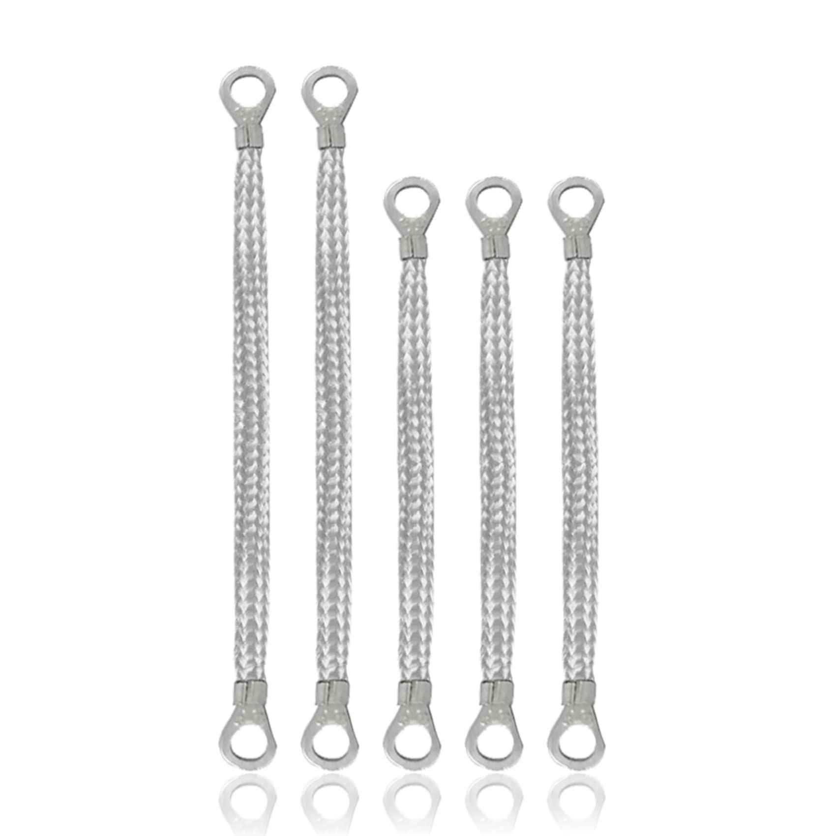 5 Pcs Universal Automotive Ground Strap, 3Pcs 10''X 1/2'' & 2Pcs 13'' X 1/2'' Engine Ground Strap, Professional Vehicle Groundin