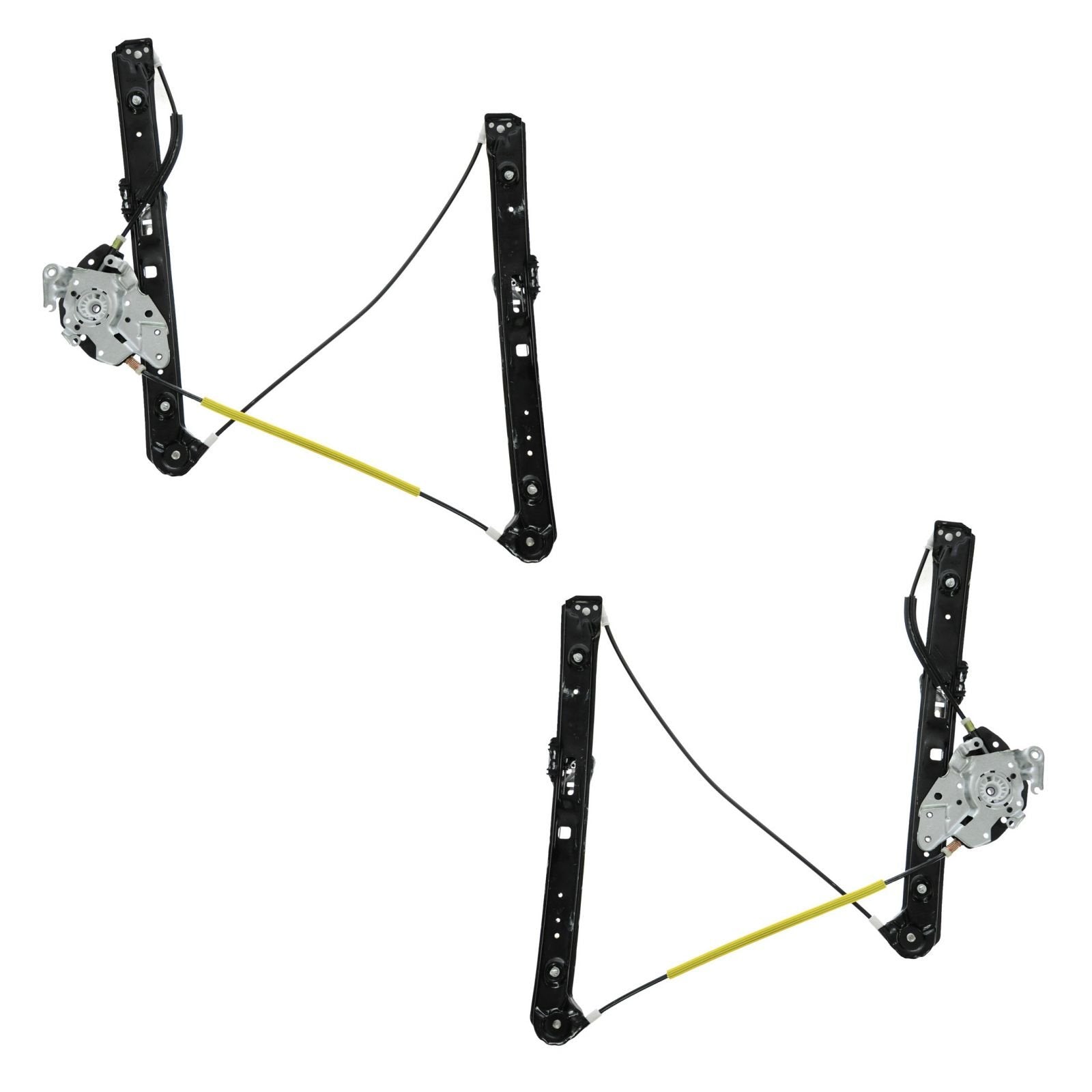 Trq Front Power Window Regulator Set Compatible With 1999-2000 Bmw 323I 2001-2005 325I 325Xi 328I 330I 330Xi