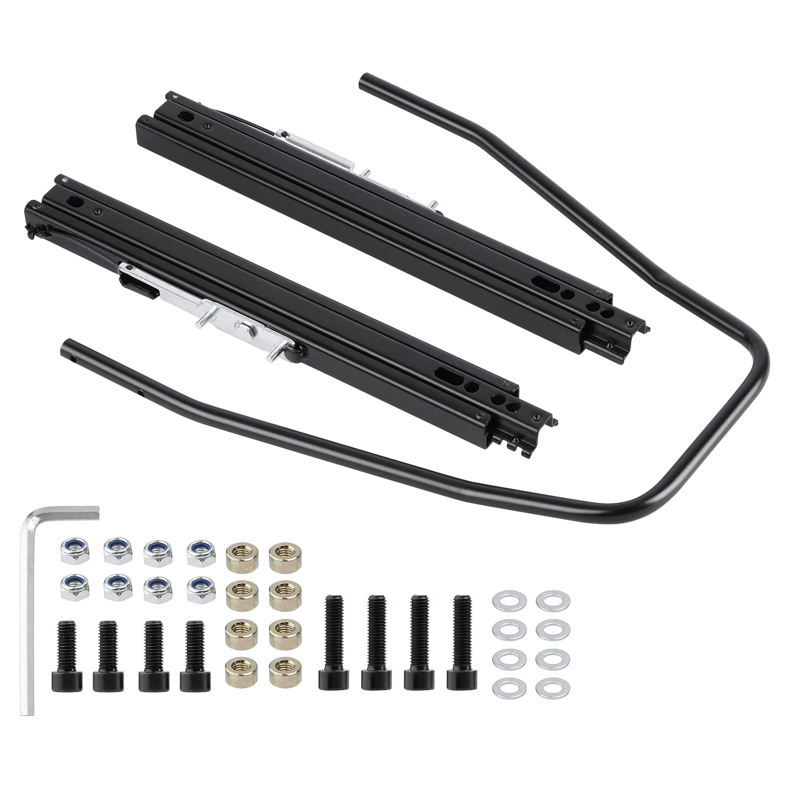 Racewill Seat Slider , Seat Mounting Track Assembly Kit , Compatible with NRG Sparco and Most Aftermarket Seats
