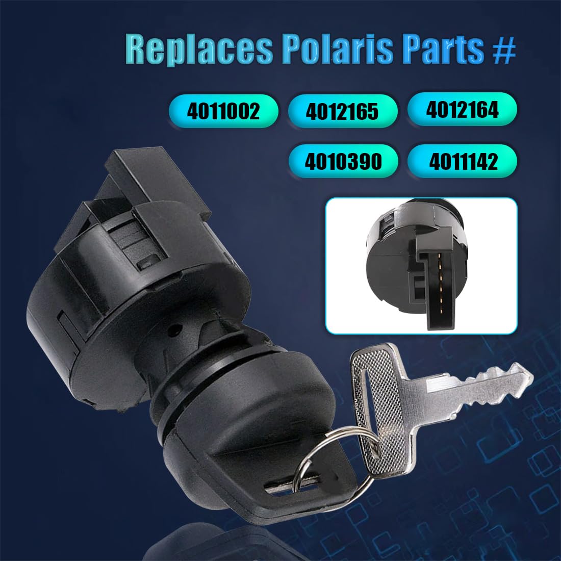Ignition Switch Key Fits For Polaris Trail Blazer 250 330 400 Trail Boss 325 330 Polari Sportsman 850 Xp Eps Touring Efi Polaris Rzr 4 1000 Xp Eps