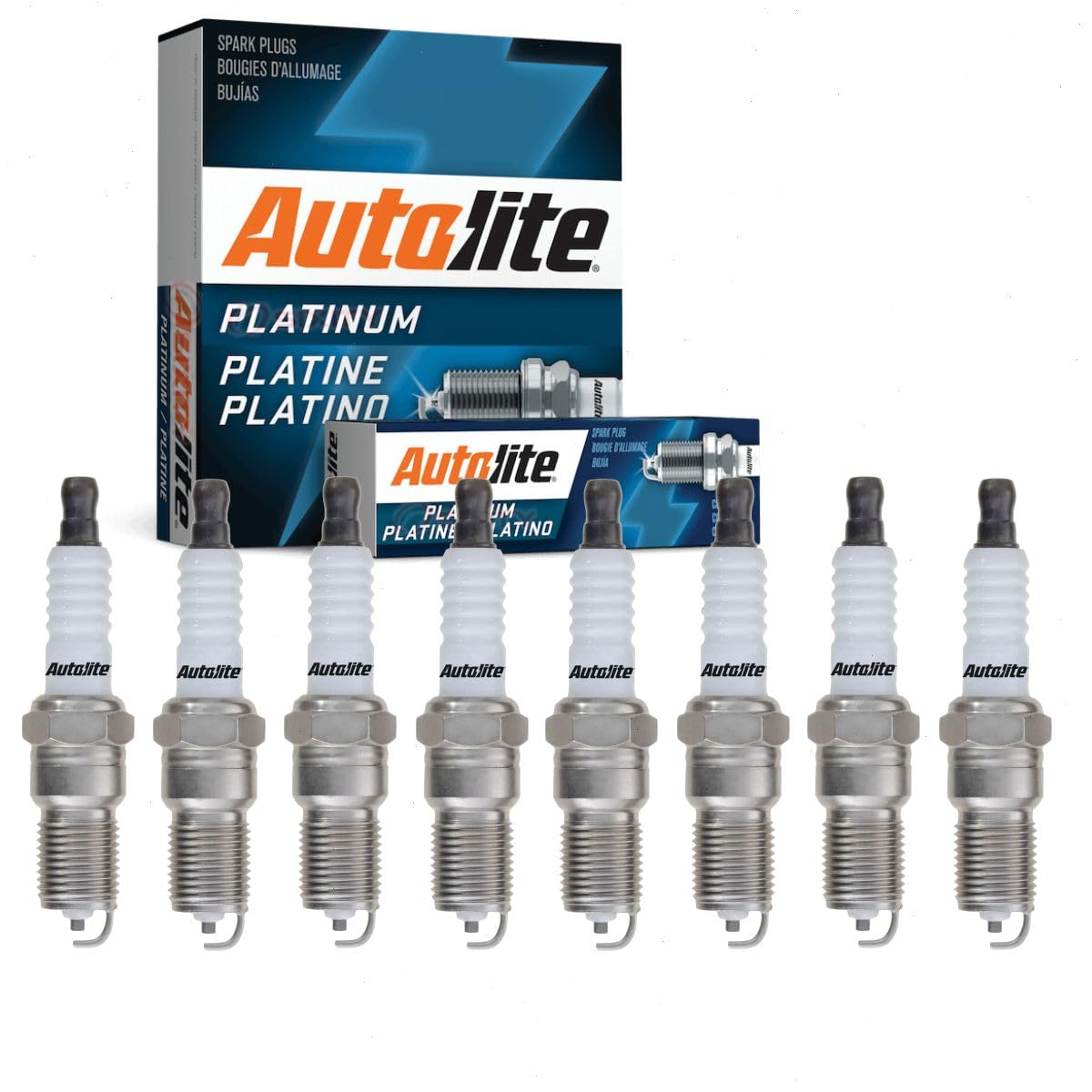 8 pc Autolite Platinum Spark Plugs compatible with Ford F-150 4.6L V8 1993-2010