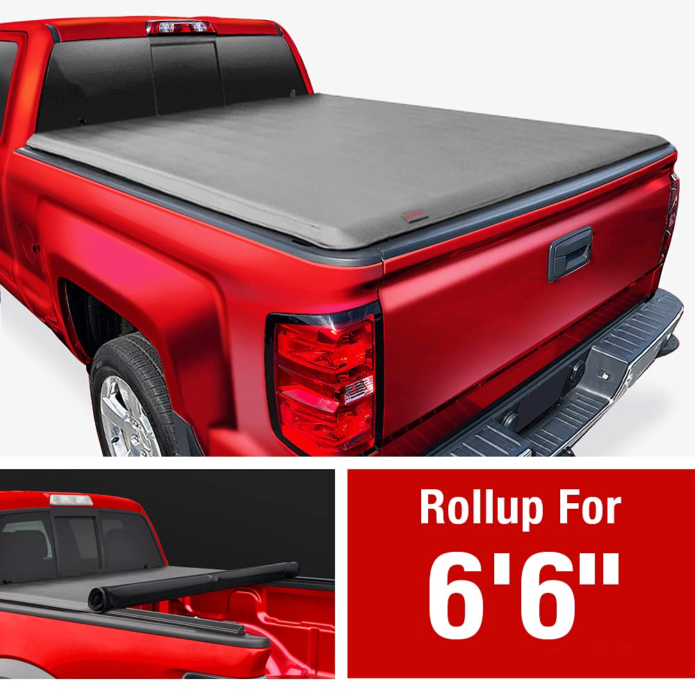 MaxMate Soft Roll-up Truck Bed Tonneau Cover Compatible with 1988-2006 Chevy Silverado GMC Sierra 1500 2500 3500HD; 2007 Classic