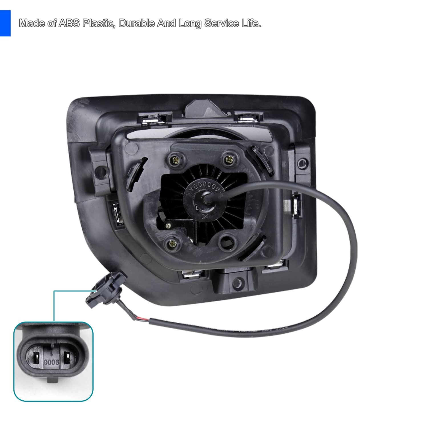 Spec-D Tuning Clear Lens LED Fog Lights +Built-In LED Bulbs+Switch Compatible with GMC Sierra 2500HD 3500HD 2015-2018 L+R Pair A