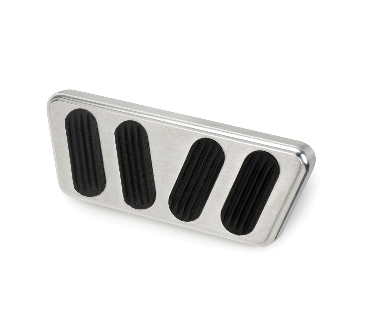 Lokar Bag-6123 Brushed Billet Aluminum Automatic Brake Pad With Rubber