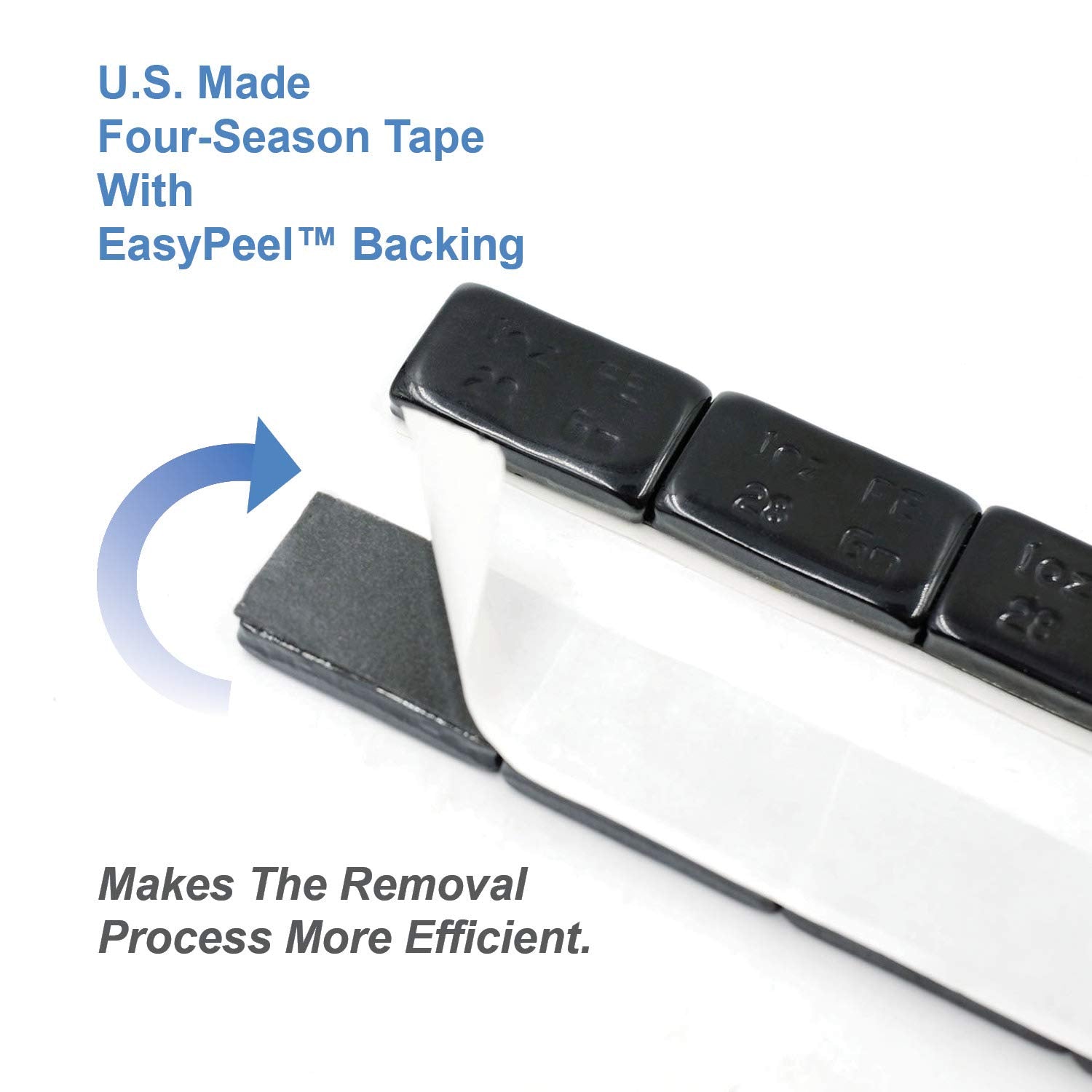 Ckauto 4 Boxes, 288Pcs, 1Oz, Black, Adhesive Stick On Wheel Weights, Easypeel Tape.Low Profile, 72 Oz/Box, Us Quality
