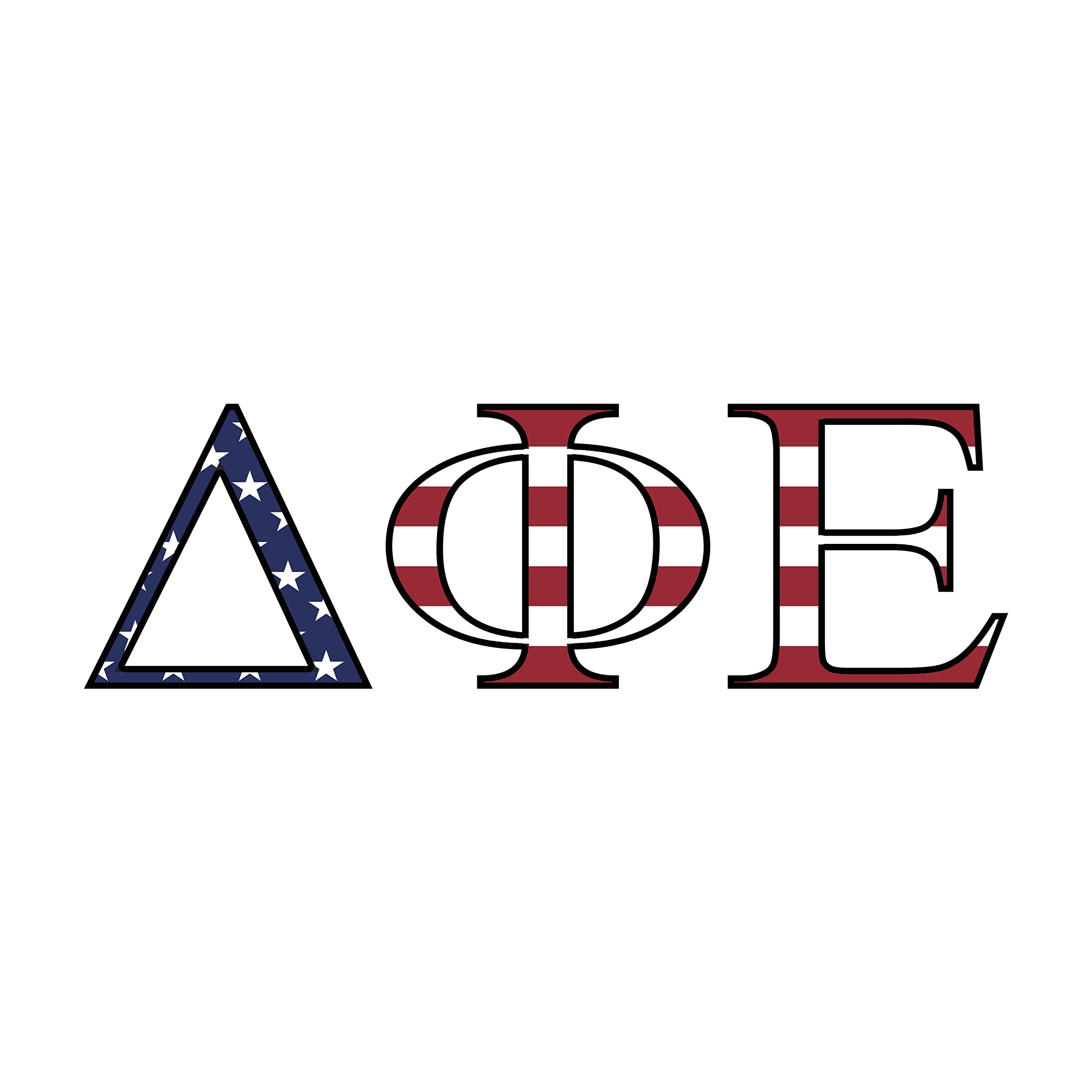 Pro-Graphx Delta Phi Epsilon Greek Sorority Sticker Decal, 2.5 Inches Tall, Sky Blue