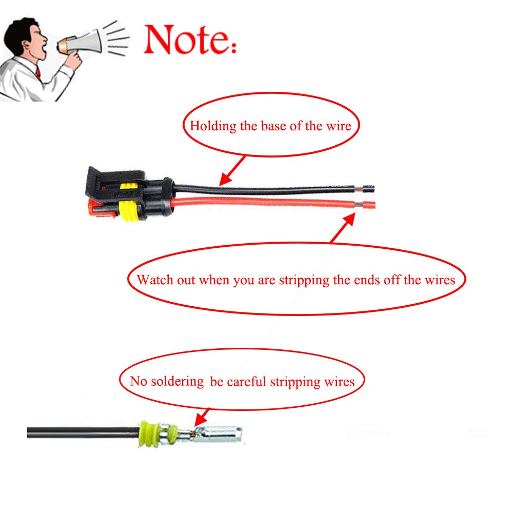 Yetor 16 Awg Way Car Waterproof Electrical Connector,4 Pin Plug Auto Electrical Wire Connectors Marine For Car, Truck, Boat, And Other Wire Connections.(5 Pack)¡