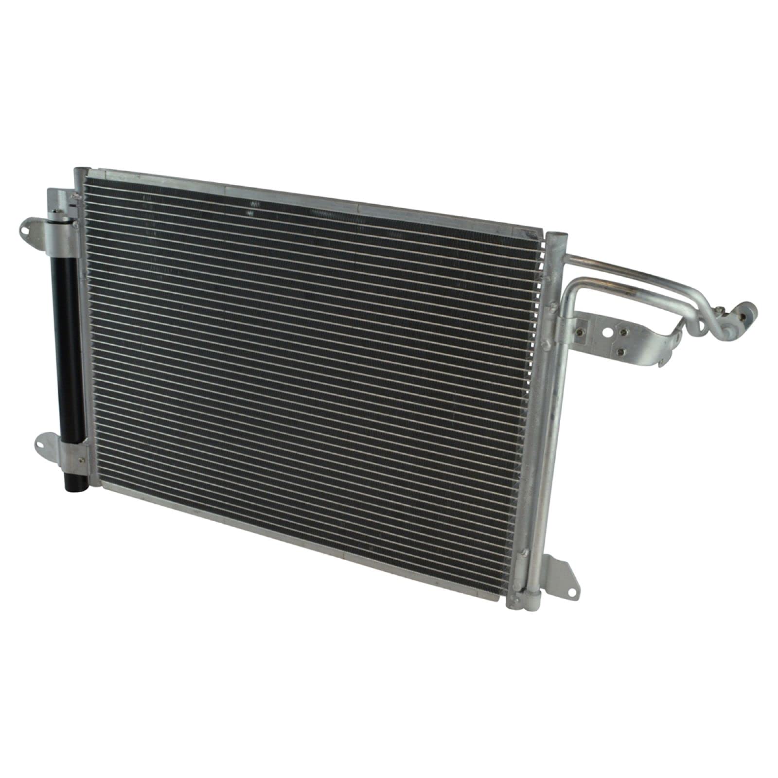 TRQ Air Conditioning A/C AC Condenser with Receiver Drier Compatible with Audi Volkswagen