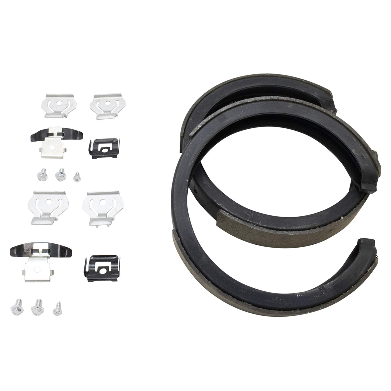 Trq Rear Brake Pad & Rotor Kit Brake Pads Brake Rotor Parking Brake Shoe Set Ceramic Compatible With 2018-2019 Dodge Durango 201