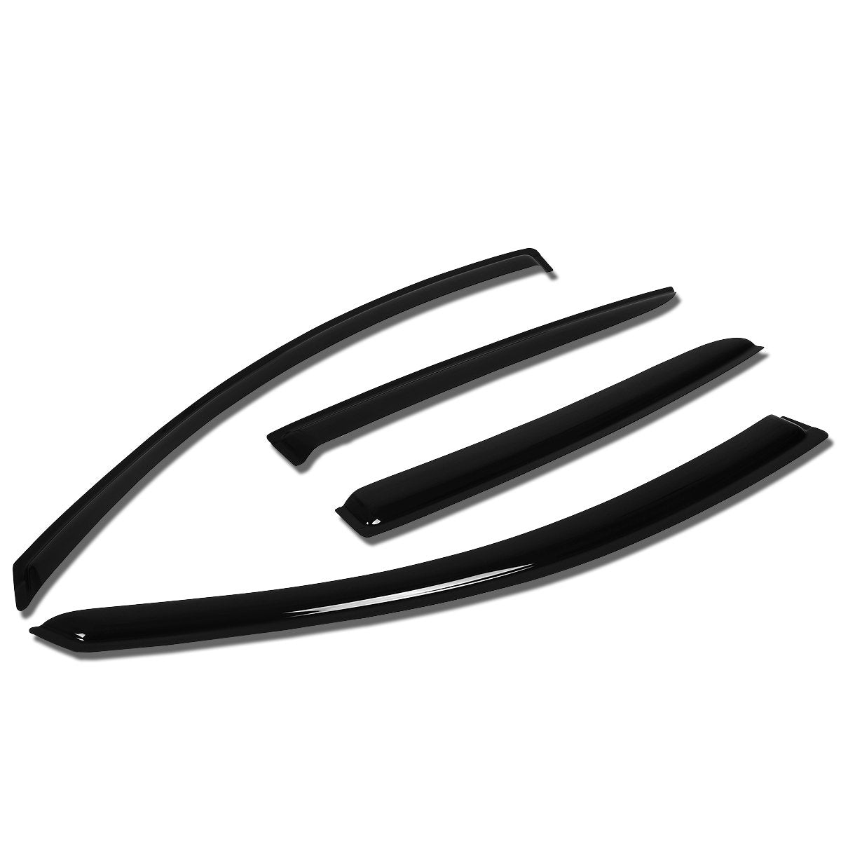 Auto Dynasty Window Visors Compatible With 12-19 Nissan Versa Sedan, 4Pcs Front & Rear Tape-On Window Vent Visor Deflectors Rain