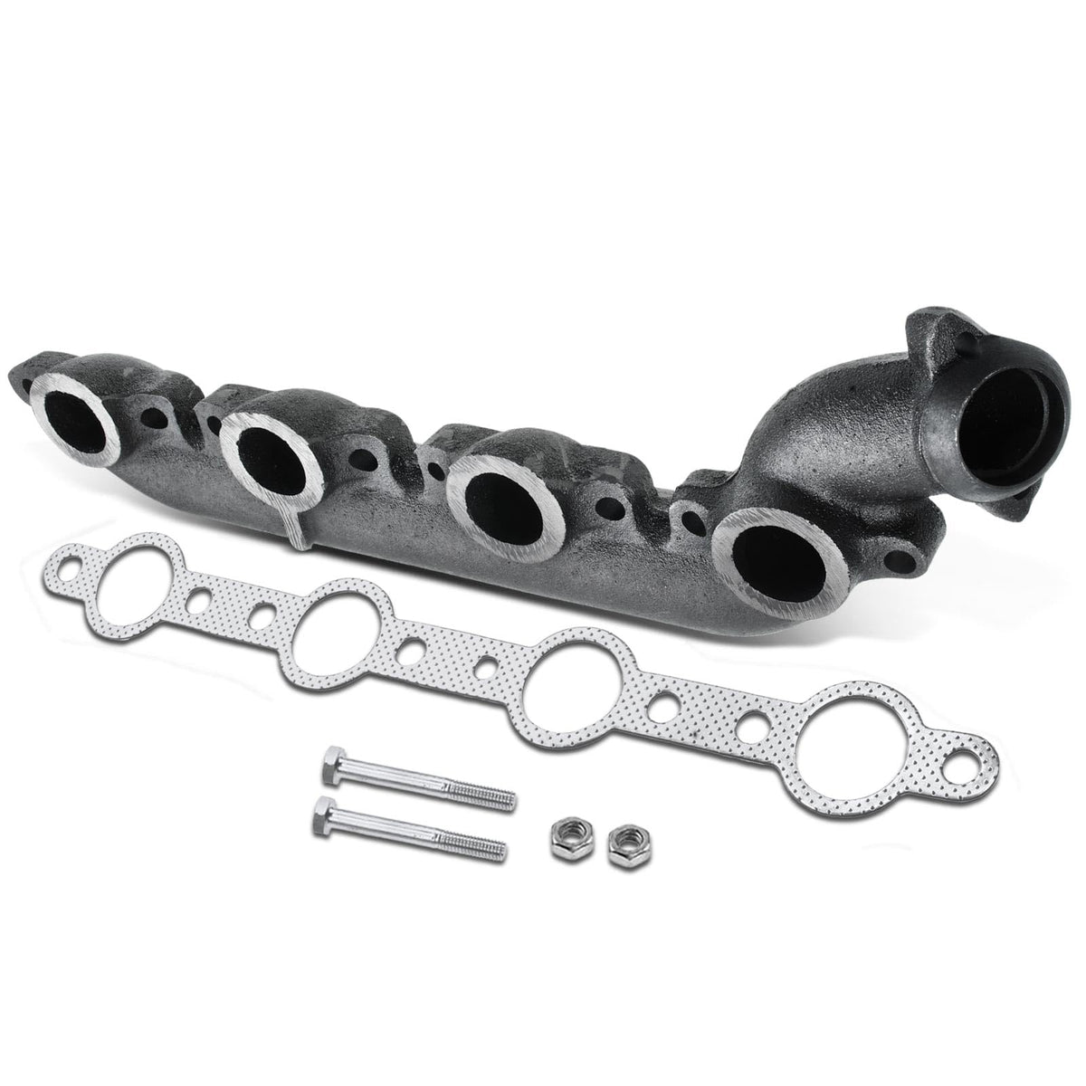 A-Premium Left Exhaust Manifold with Gasket Kit Compatible with Ford F-250 F-350 F-450 F-550 Super Duty 1999-2003 Excursion 2000