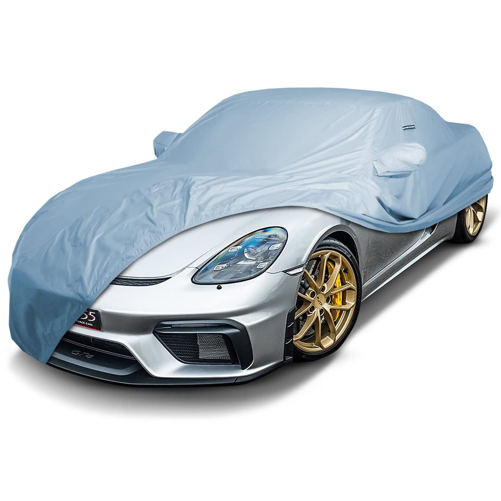 Icarcover Custom Car Cover For 2006-2024 Porsche Cayman, Waterproof All Weather Rain Snow Uv Sun Protector Full Exterior Weather