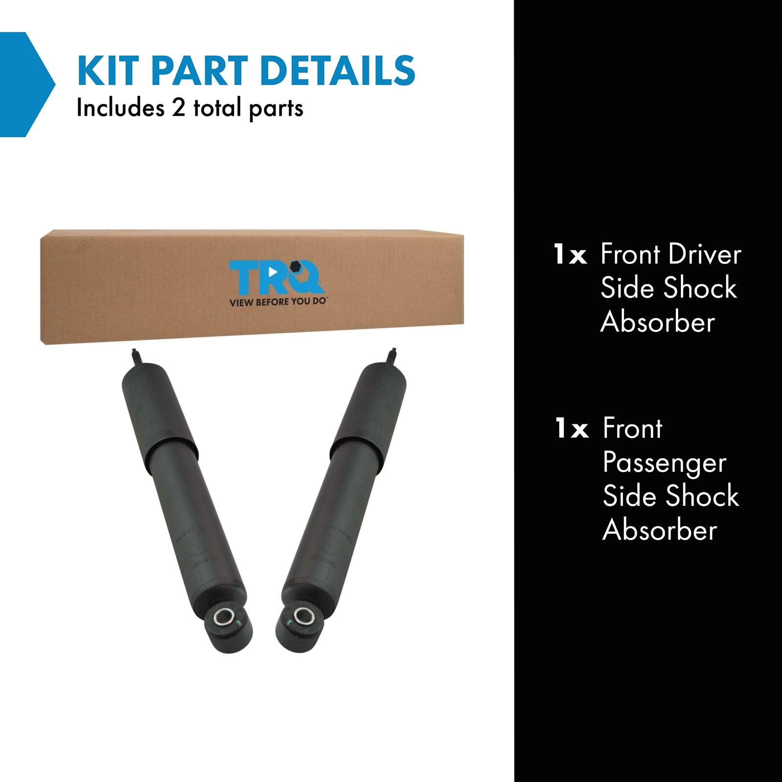 Trq Front Shock Absorber Set Compatible With 2004-2012 Chevrolet Colorado Gmc Canyon 2006 Isuzu I-350 2007-2008 I-370