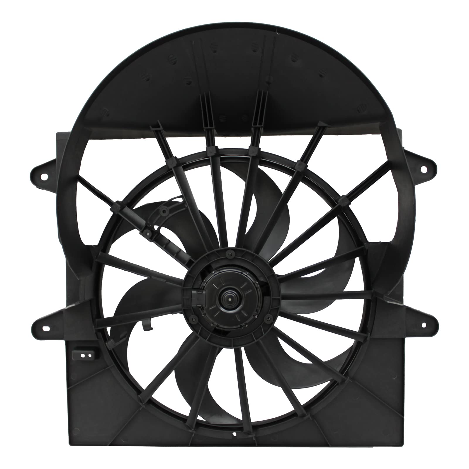 TYG OE Replacement(CAPA Quality) Cooling Fan Extra Silent for 2005-2009 Jeep Grand Cherokee 3.7/4.7L, 2006-2010 Commander 3.7/4.