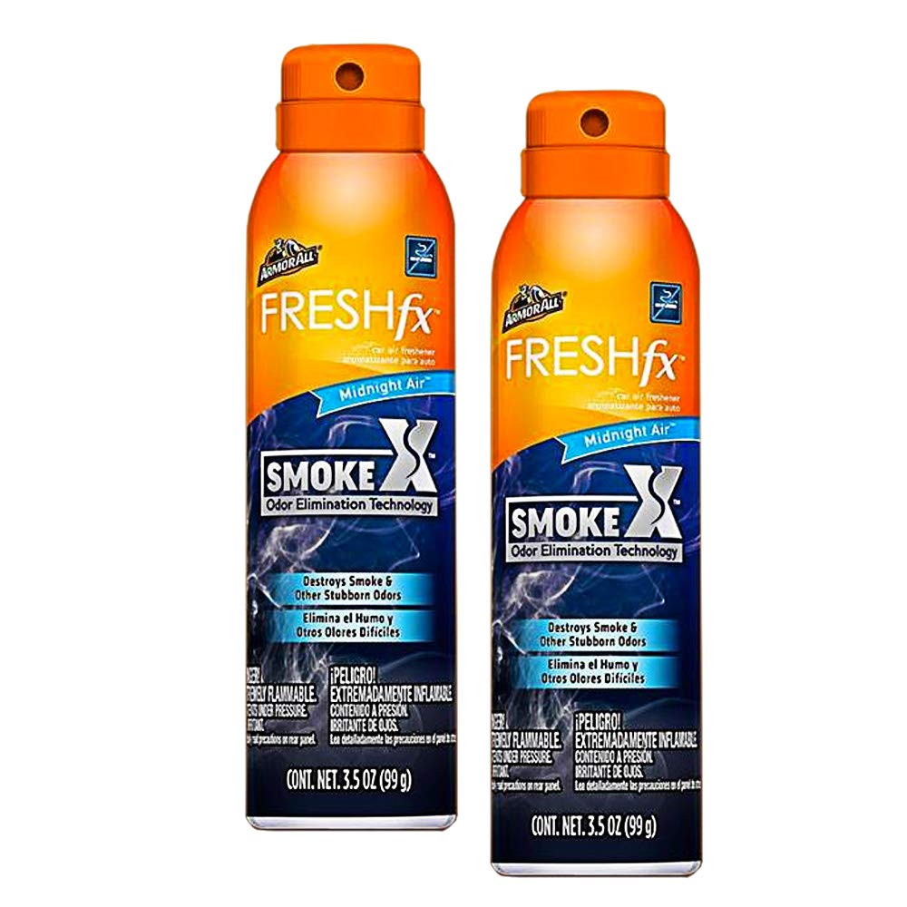 Armor All SmokeX 3.5oz Spray Smoke Odor Eliminator, Midnight Air Scent (2)