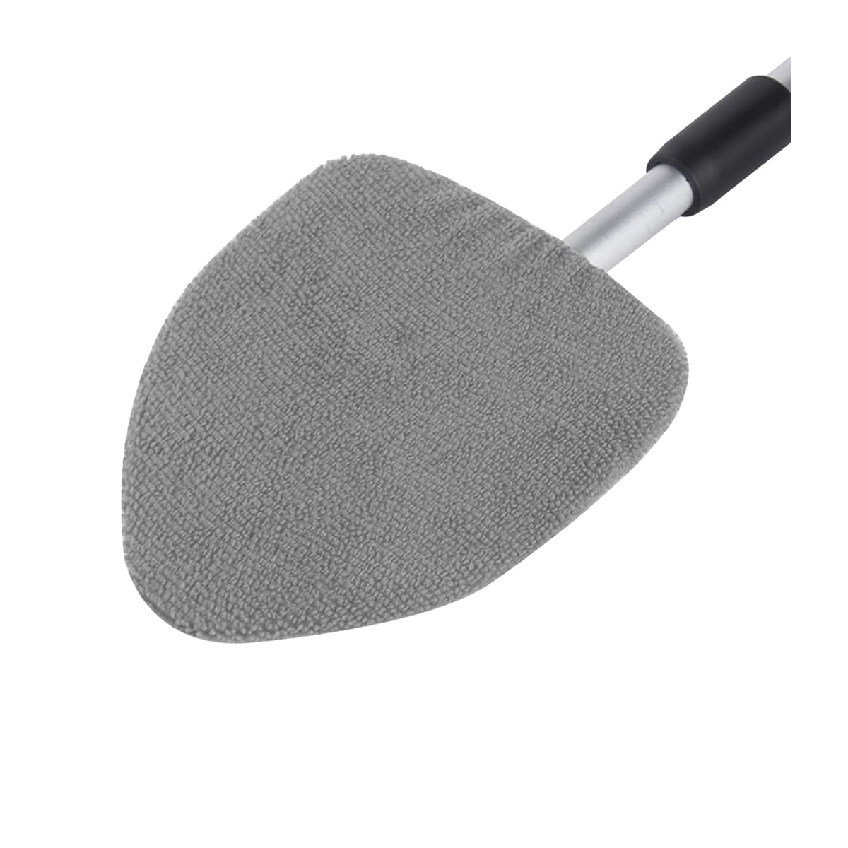 Windshield Cleaning Tool, Car Window Cleaner With 4 Washable Reusable Microfiber Pads, Extendable Long Handle Glass Wiper Cleaning Kit, Auto Accessories Universal For Office And Home (Gray)