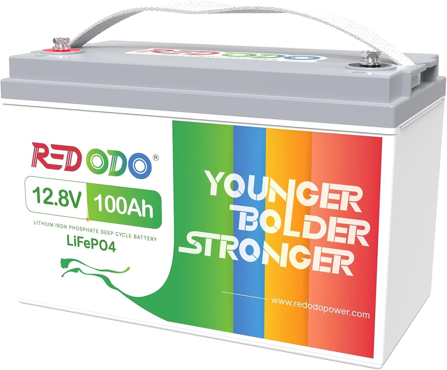 Redodo 100Ah LiFePO4 Battery 12V Lithium Battery with 100A BMS, 1280Wh, 4000+ Deep Cycle Lithium Battery, Group 31 Battery for R