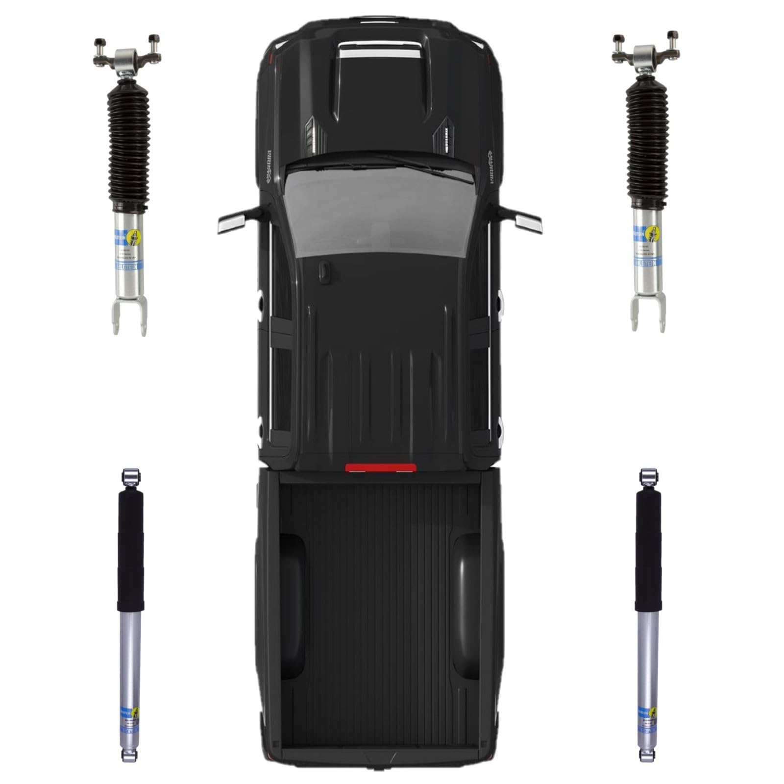 Bilstein 24-196468 24-253161 Set Of Front & Rear Monotube Shocks Fits 2011 2024 Silverado Sierra 2500 3500 Hd With 1.5'' Front L