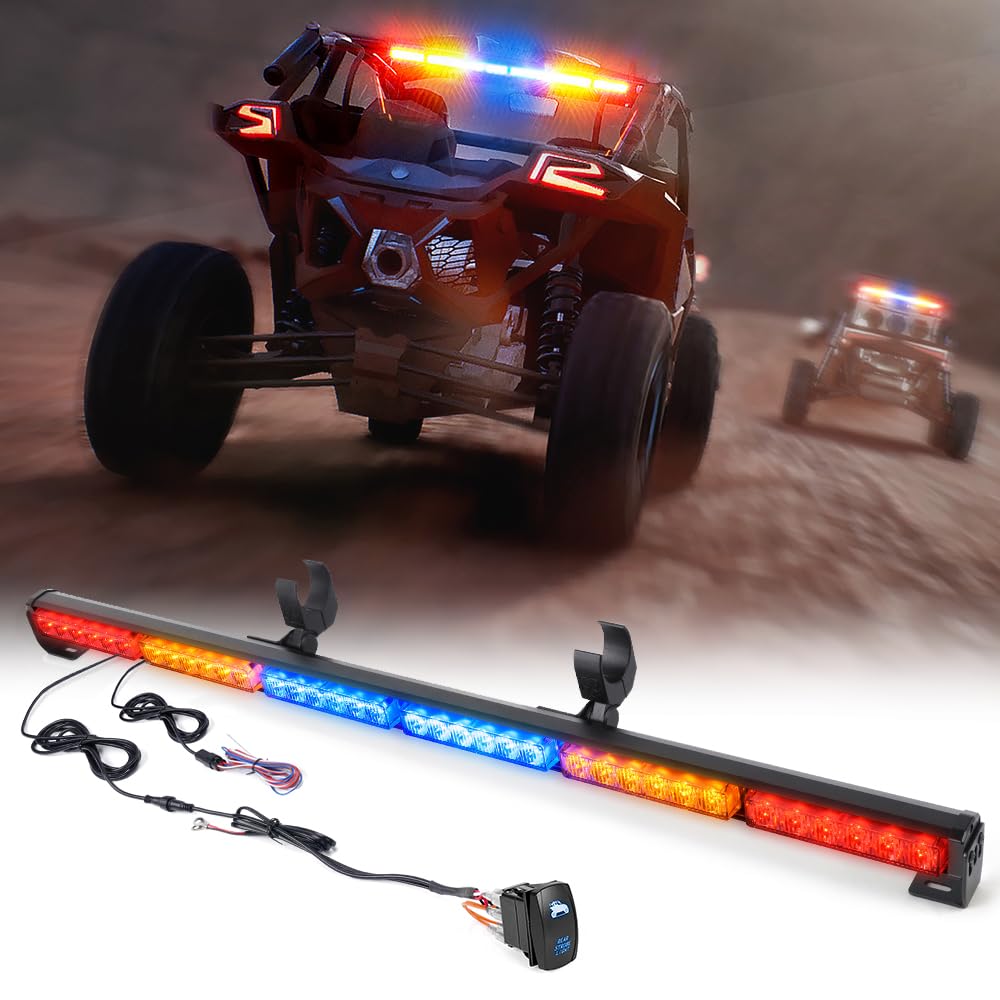 Xprite 36'' Rear Led Chase Light Bars, All In One W/Strobe Brake Reverse Light For Jeeps, Yamaha, Can-Am Maverick X3, Atv, Utv,