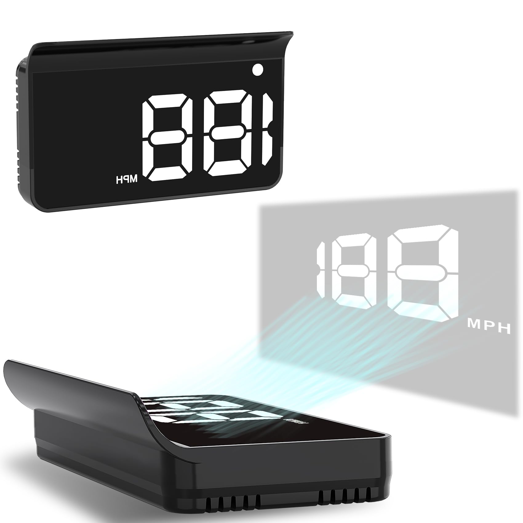 Heads up Display for Cars,Car HUD,Head up Display for Car,Digital GPS HUD Speedometer,USB Cable Plug and Play,Automatic Brightne